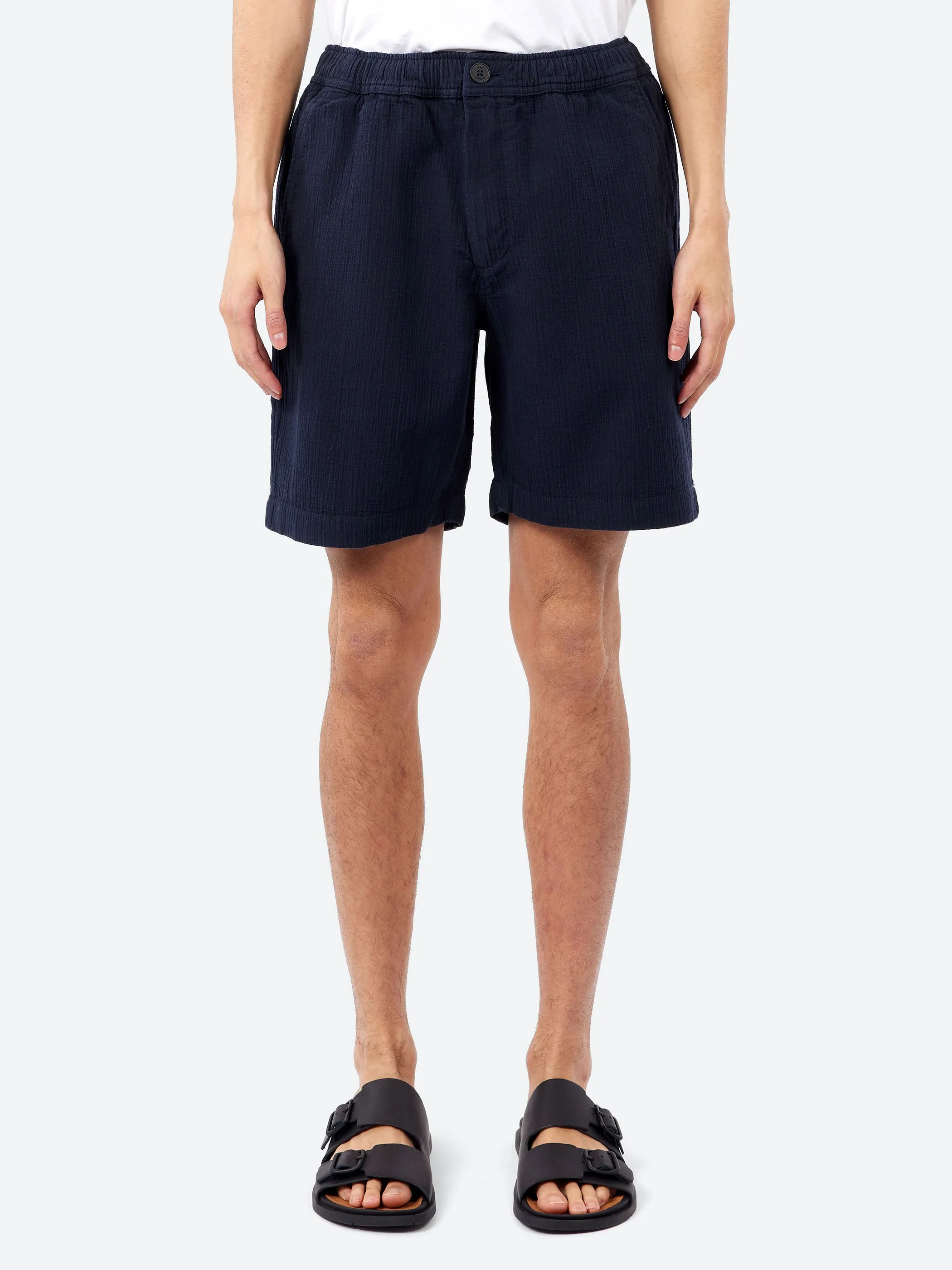 Kurt Crinkle Cotton Linen Shorts sold by gravitypope