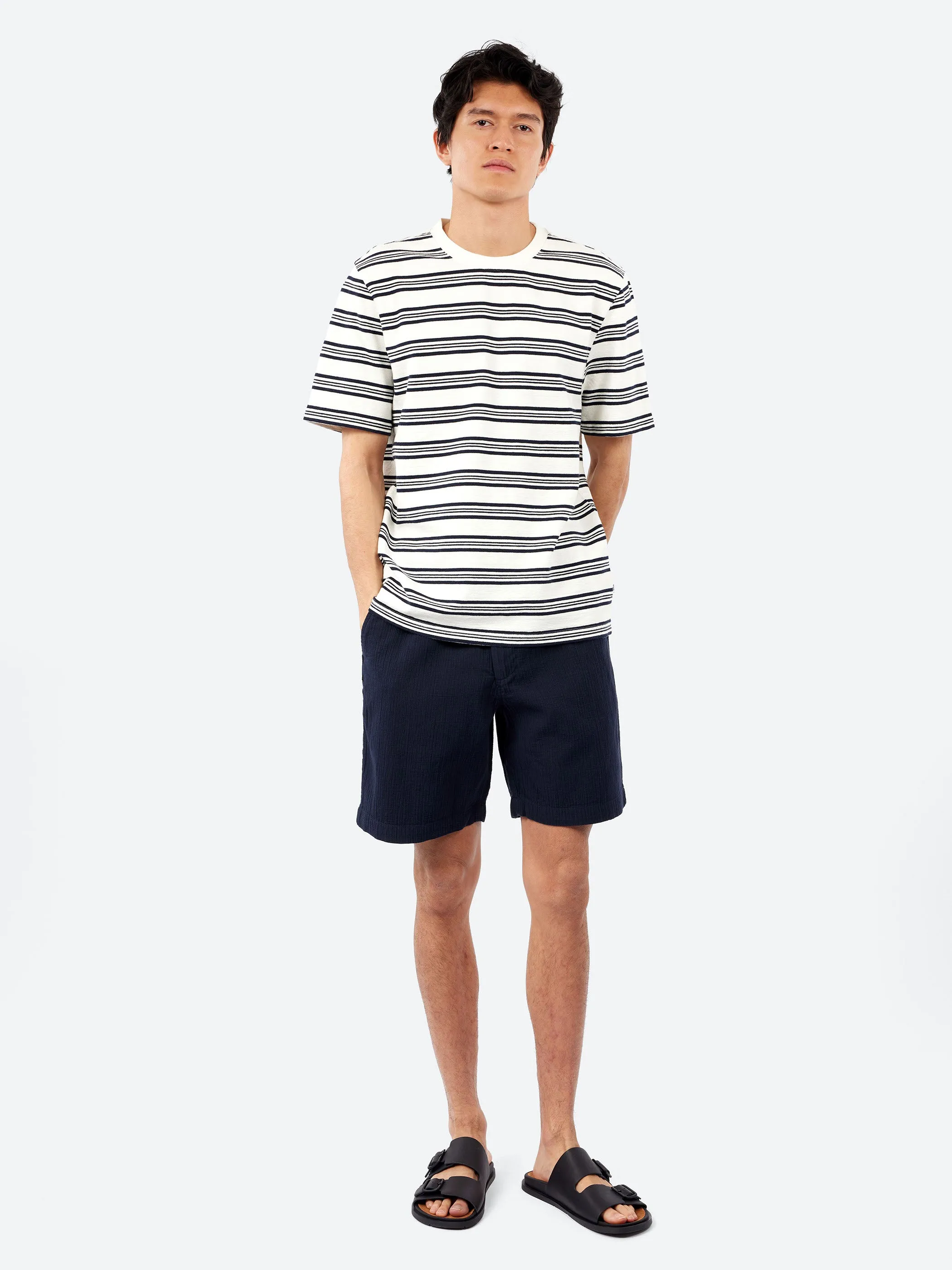 Kurt Crinkle Cotton Linen Shorts sold by gravitypope product image thumbnail 2