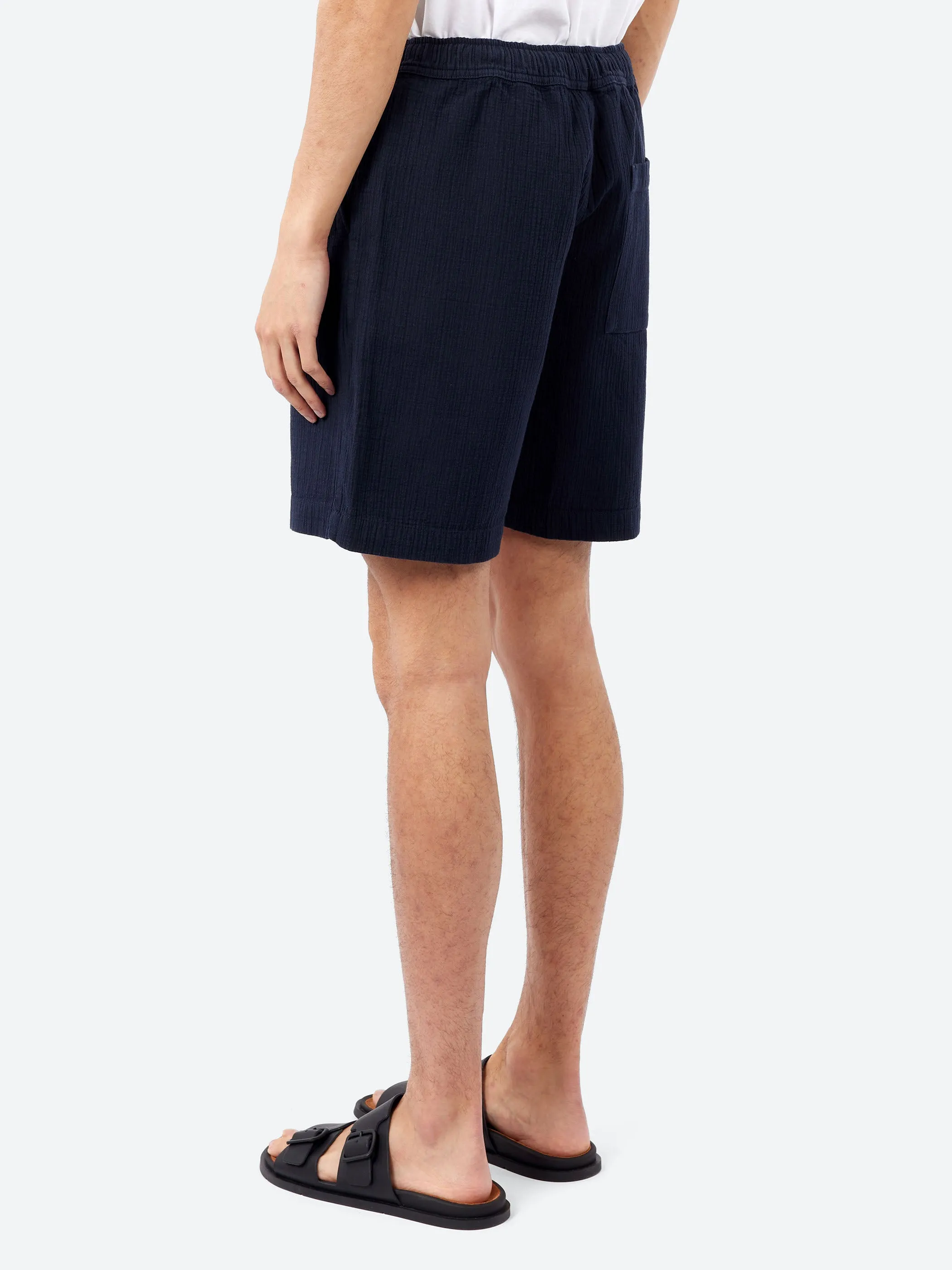 Kurt Crinkle Cotton Linen Shorts sold by gravitypope product image thumbnail 3