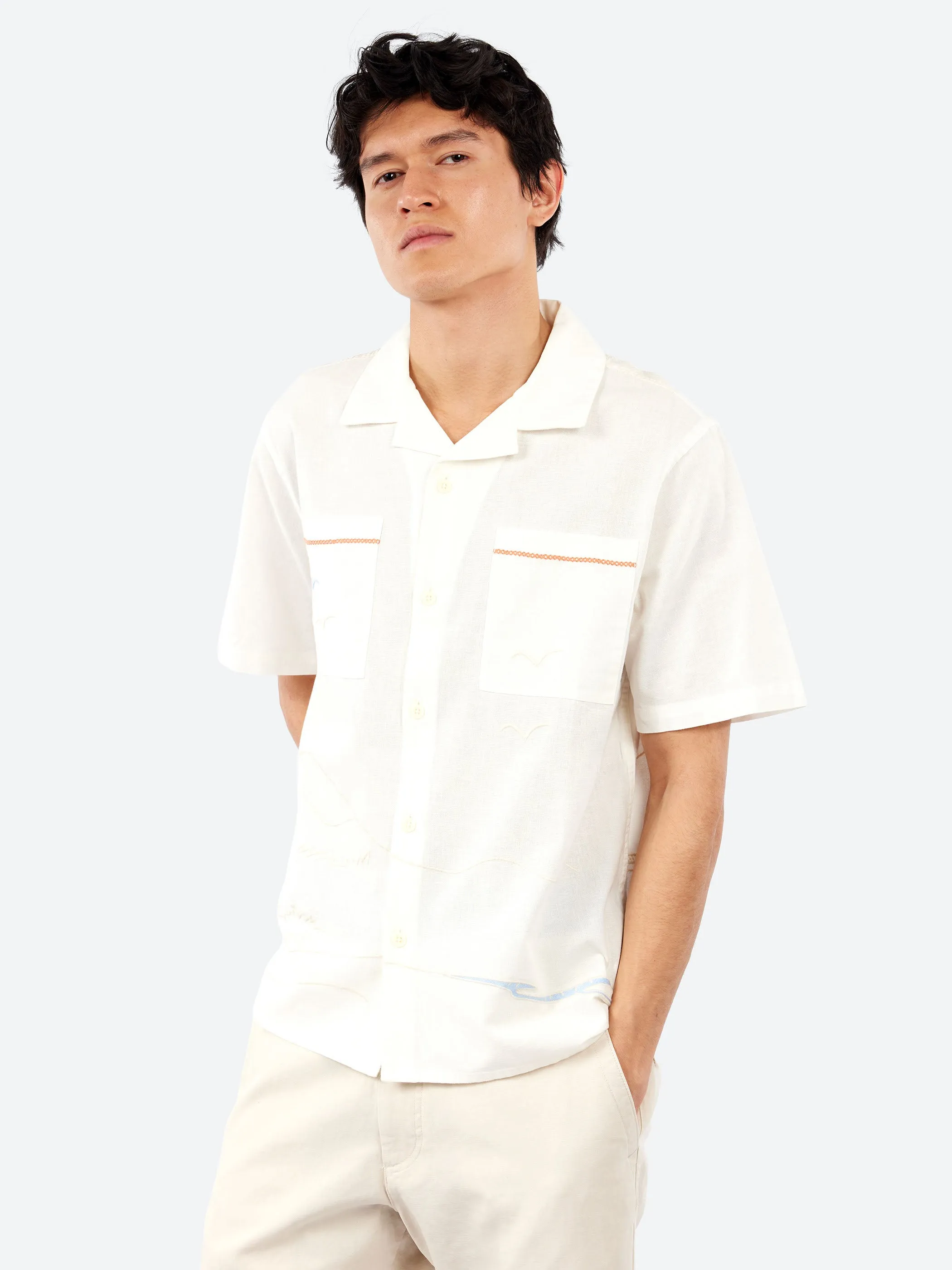 Didcot Summer Applique Short Sleeve Shirt sold by gravitypope product image thumbnail 4