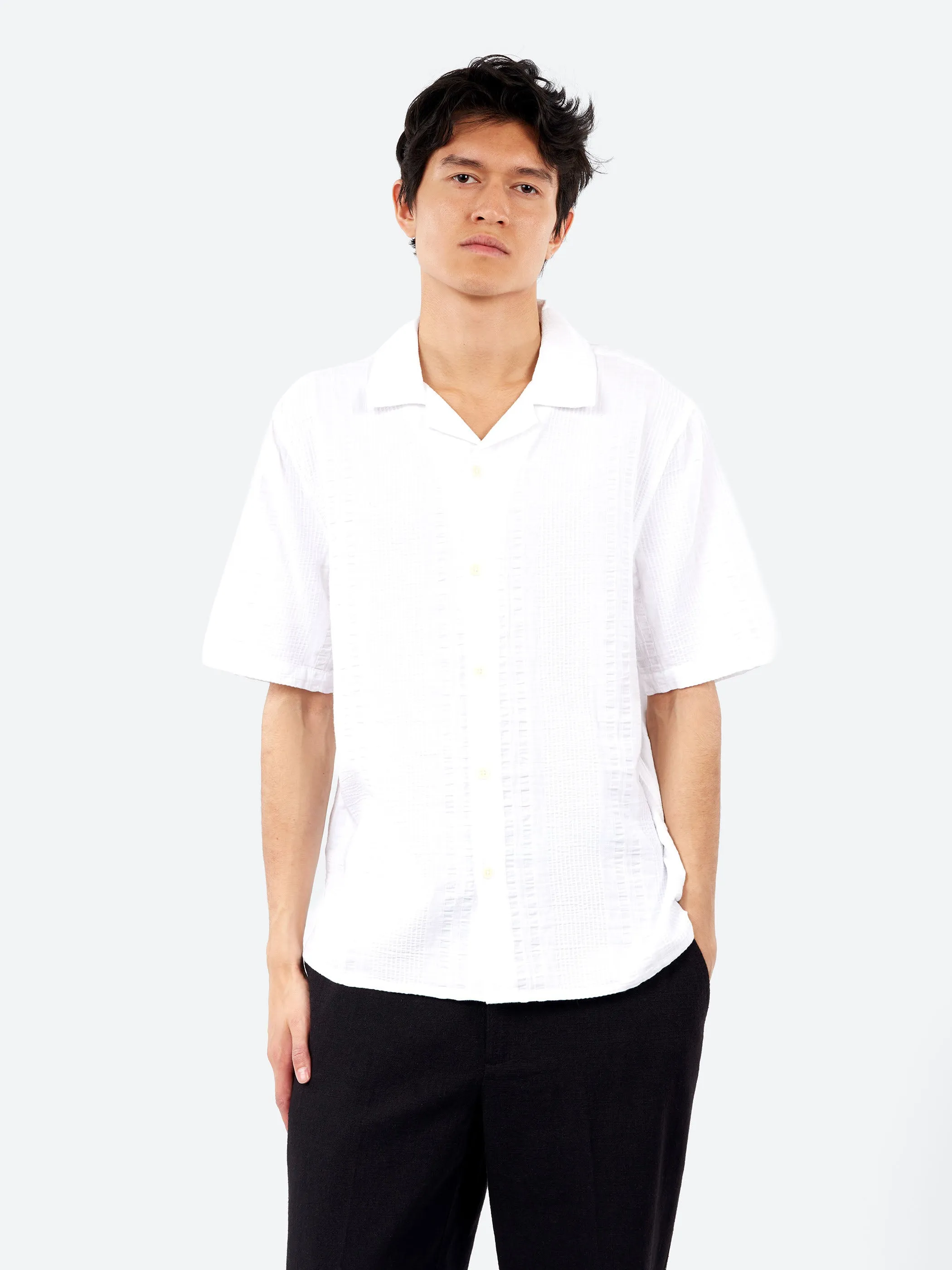 Didcot Double Weave Seersucker Short Sleeve Shirt sold by gravitypope product image thumbnail 4