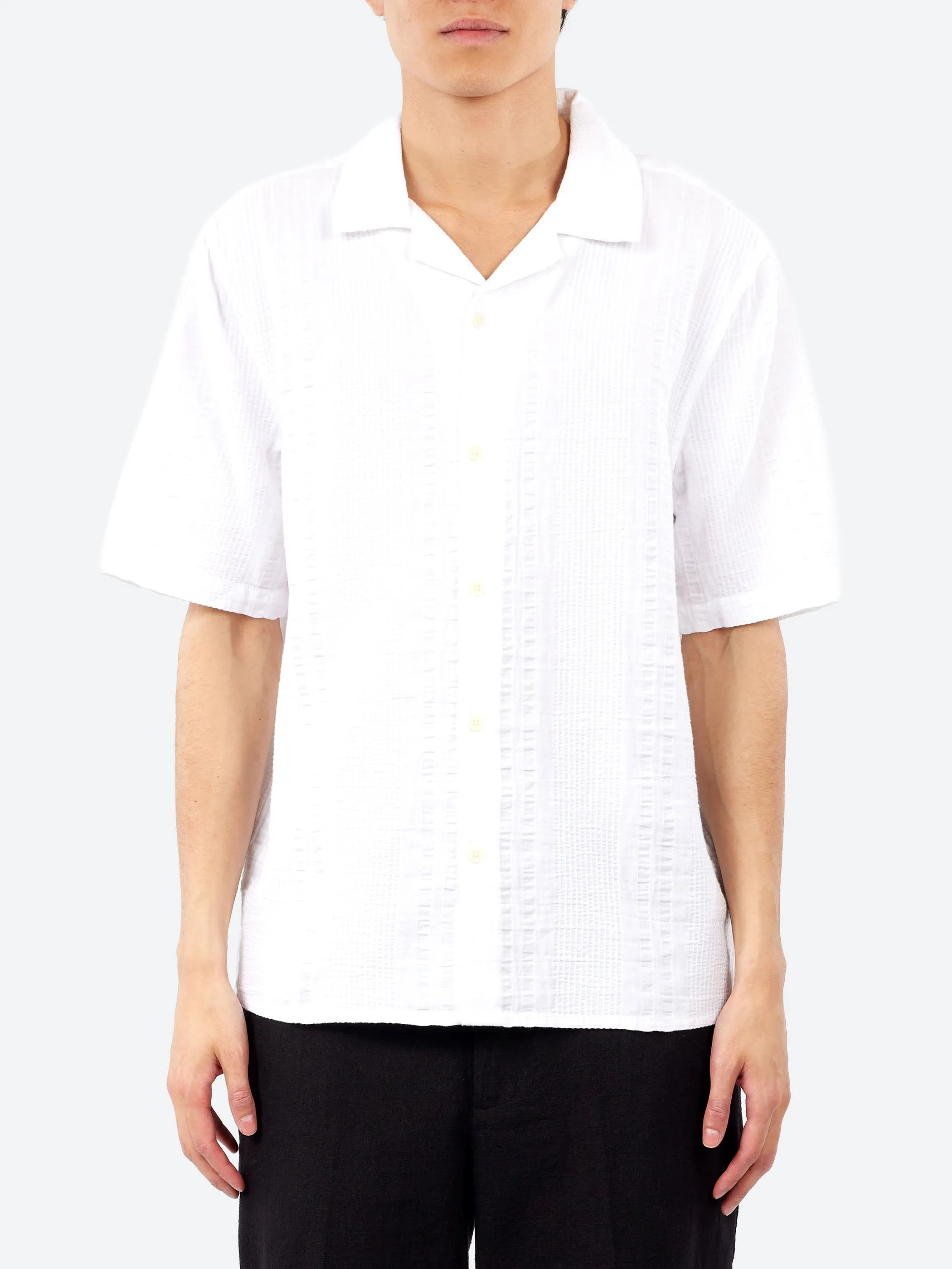 Didcot Double Weave Seersucker Short Sleeve Shirt sold by gravitypope