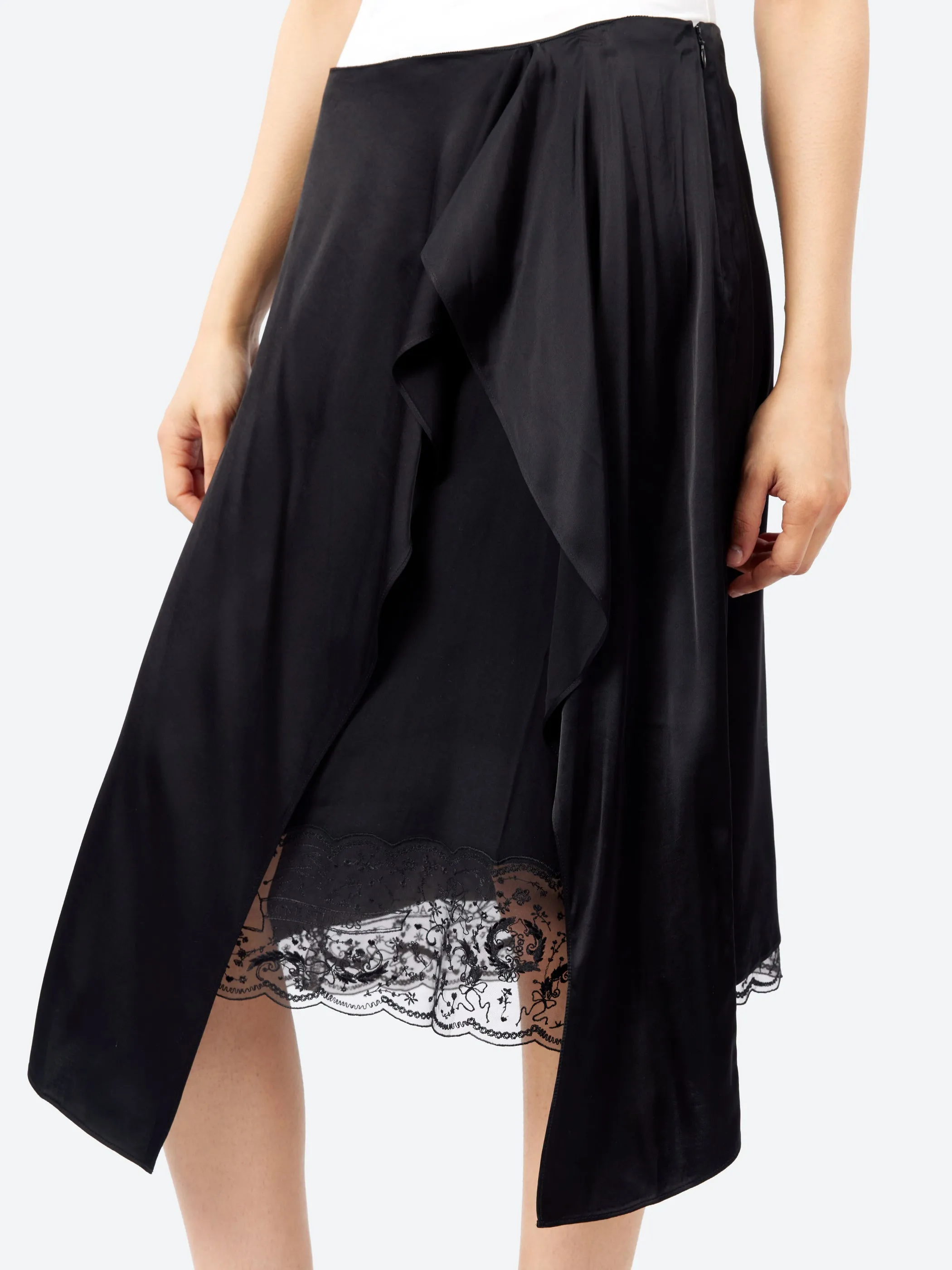Layered Satin Skirt sold by gravitypope product image thumbnail 4