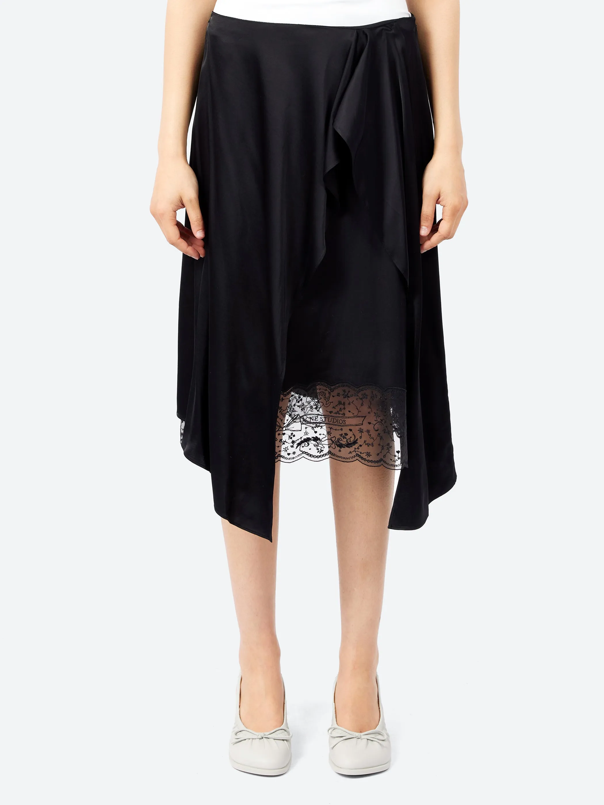 Layered Satin Skirt sold by gravitypope