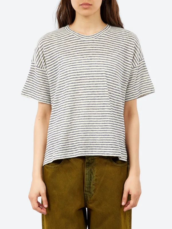 Striped Jersey T-Shirt made by Pomandère