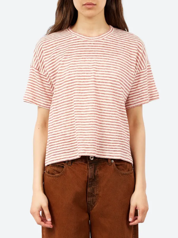 Striped Jersey T-Shirt made by Pomandère