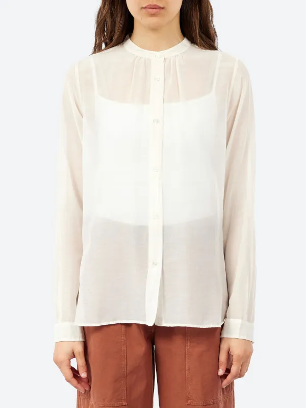 Linen and Cotton Gauze Shirt made by Pomandère