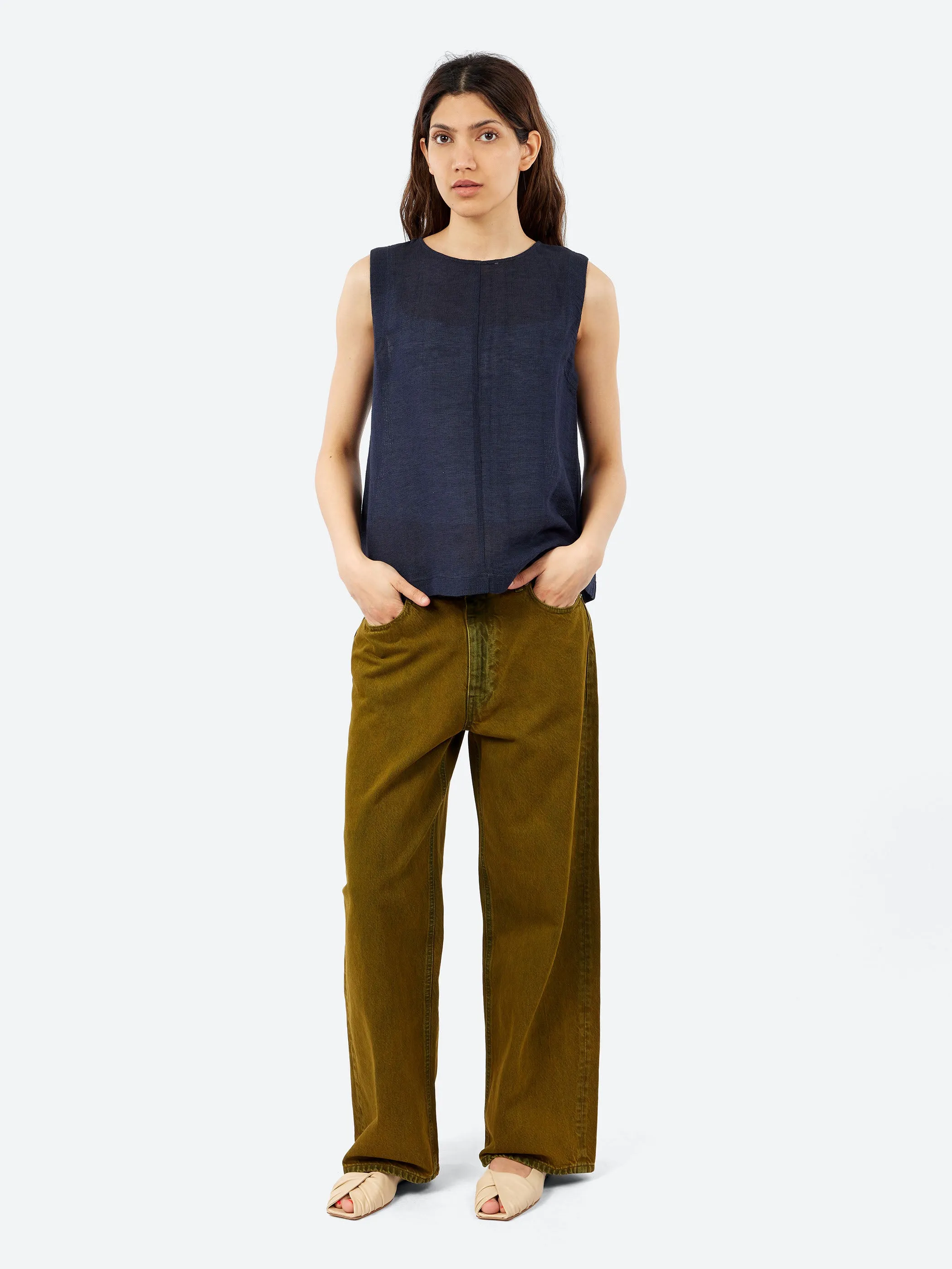 Linen and Cotton Gauze Top sold by gravitypope product image thumbnail 2