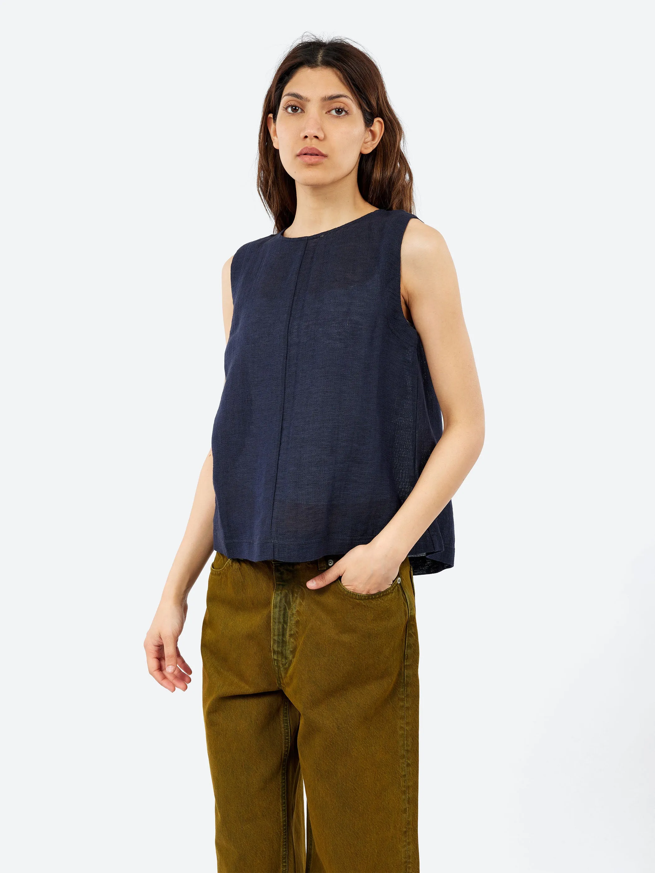 Linen and Cotton Gauze Top sold by gravitypope product image thumbnail 4