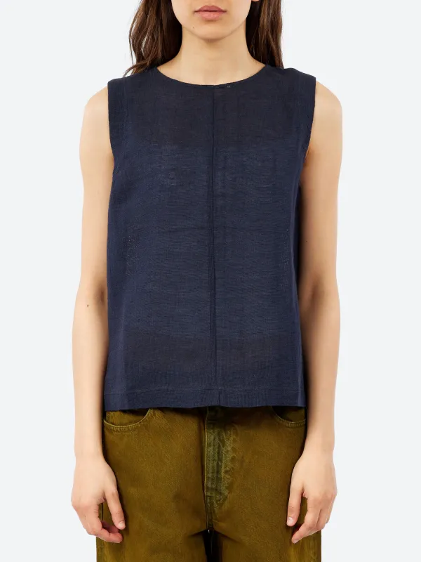 Linen and Cotton Gauze Top made by Pomandère