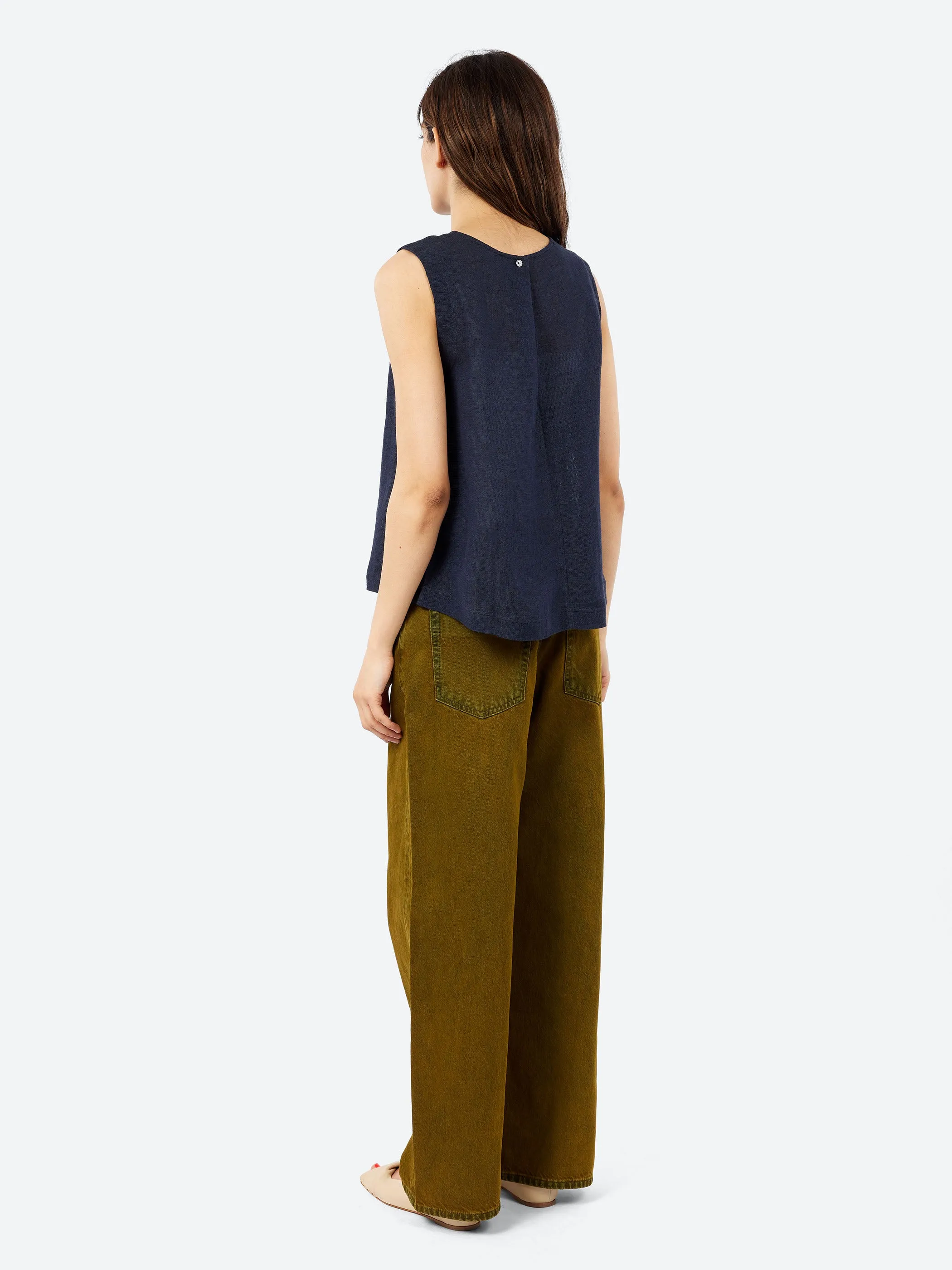 Linen and Cotton Gauze Top sold by gravitypope product image thumbnail 3