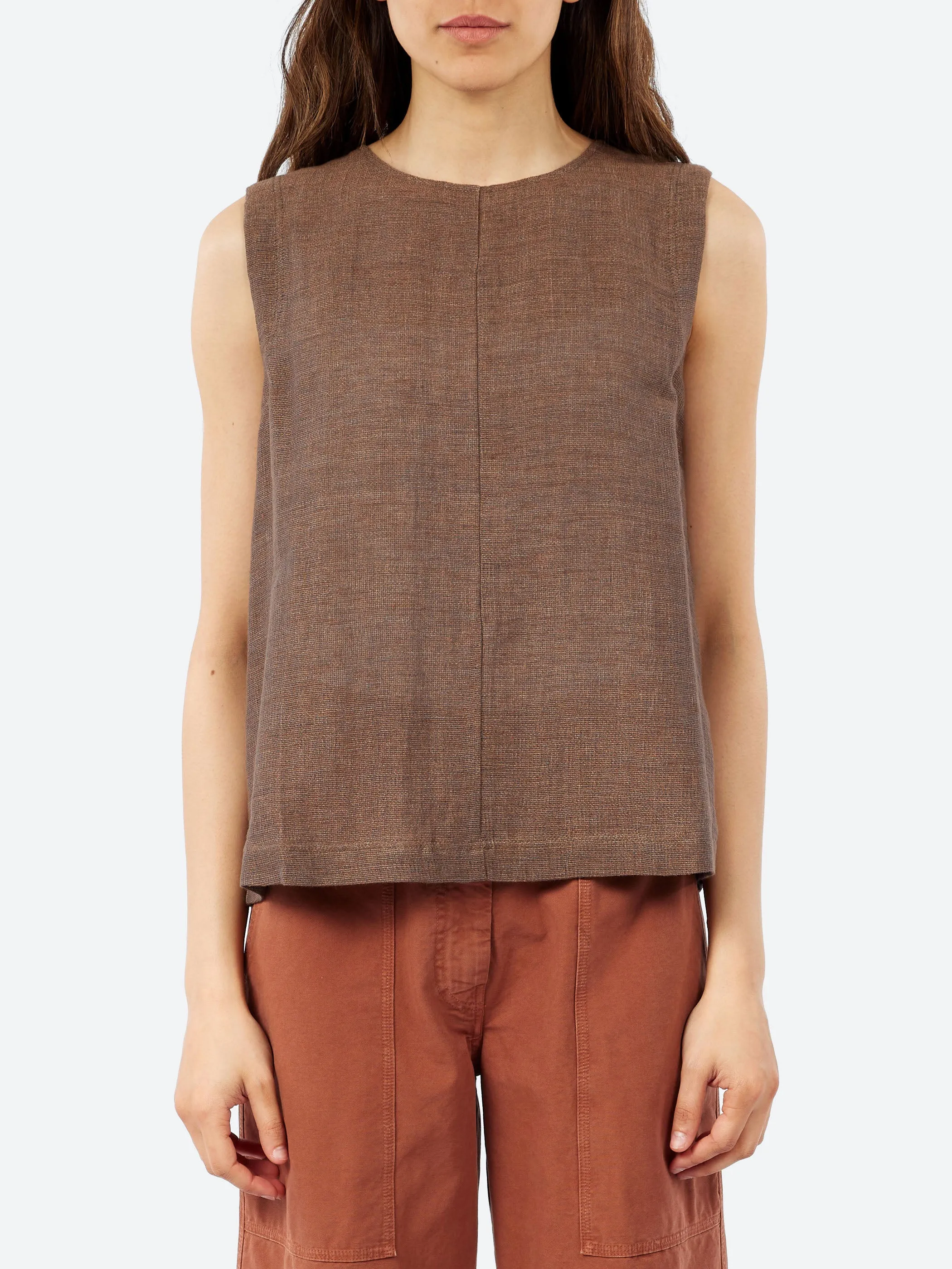 Linen and Cotton Gauze Top sold by gravitypope
