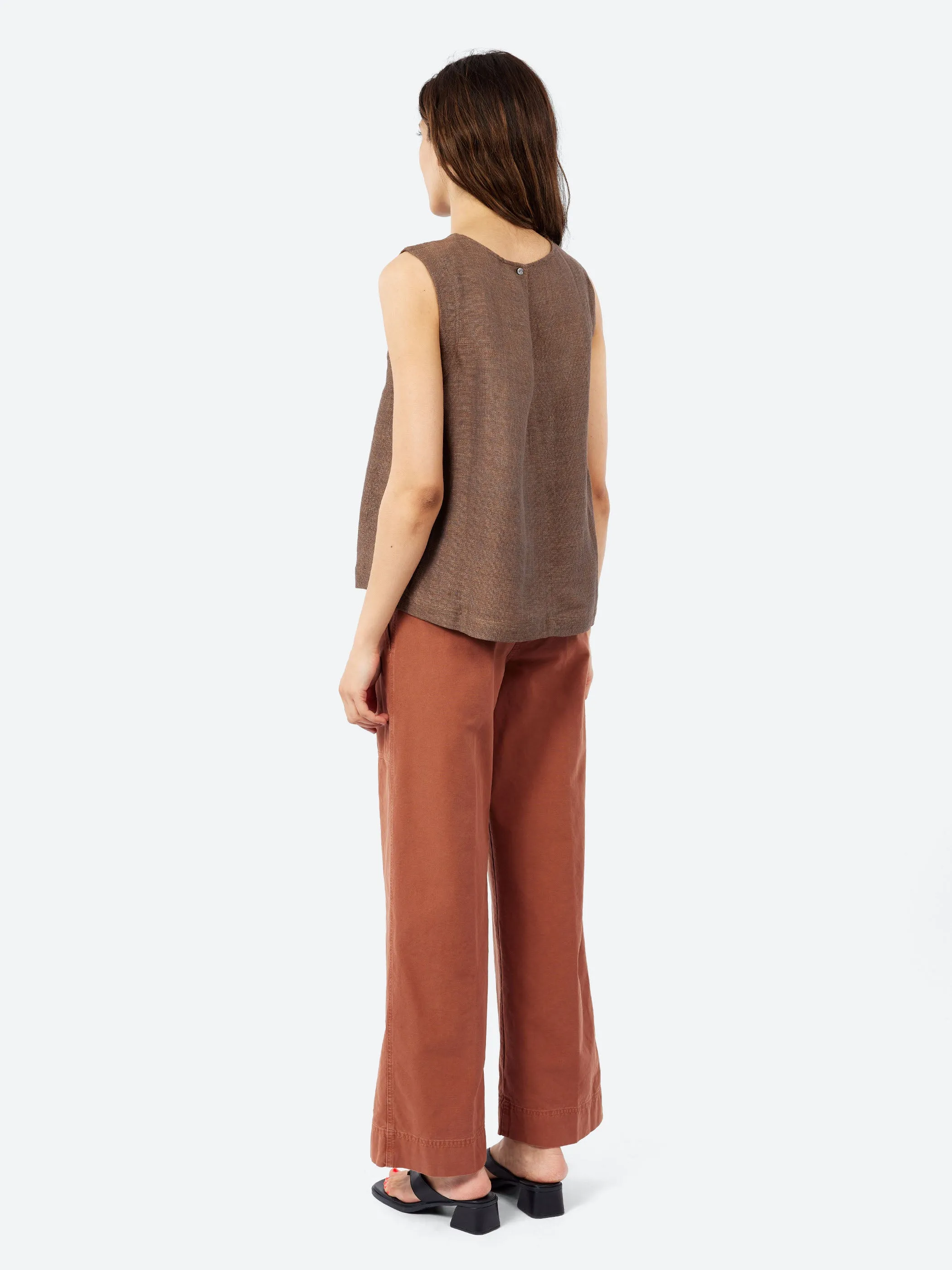 Linen and Cotton Gauze Top sold by gravitypope product image thumbnail 3