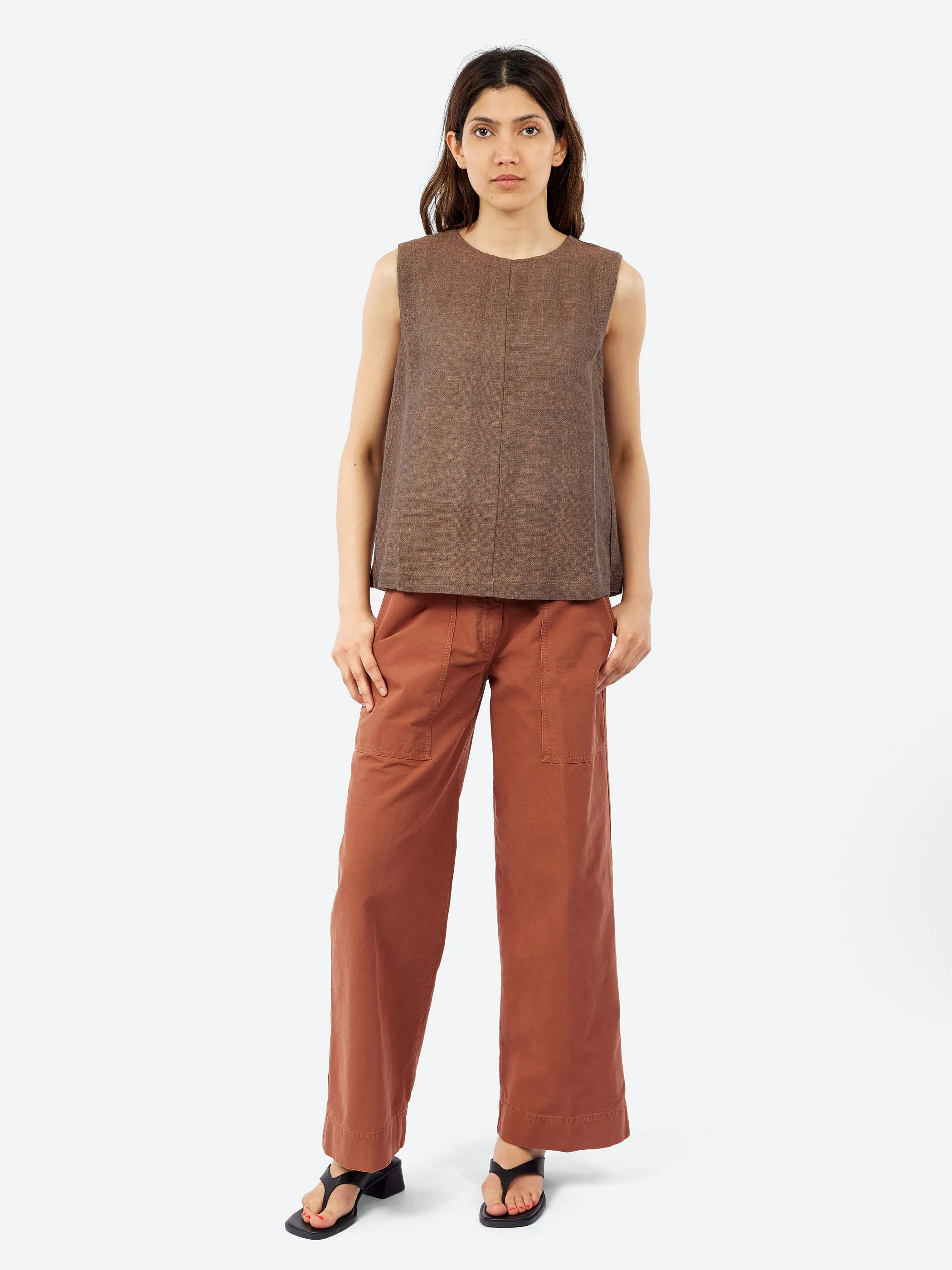 Linen and Cotton Gauze Top sold by gravitypope product image thumbnail 4