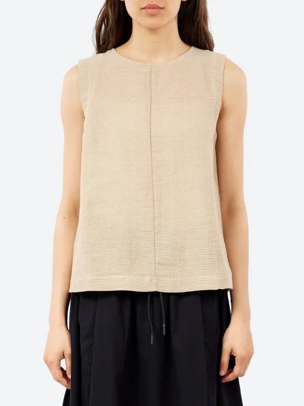 Linen and Cotton Gauze Top made by Pomandère
