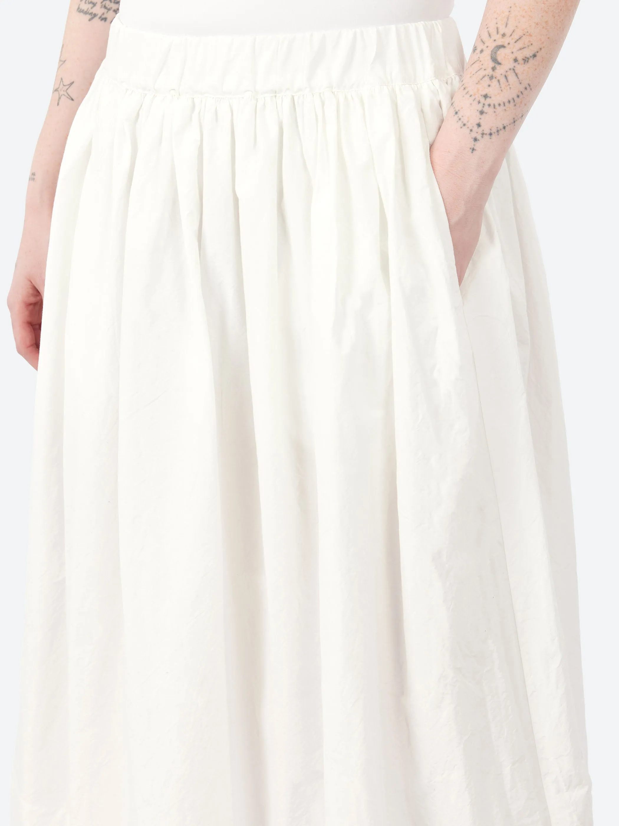 P1569 Gathered Waist Skirt sold by gravitypope product image thumbnail 4