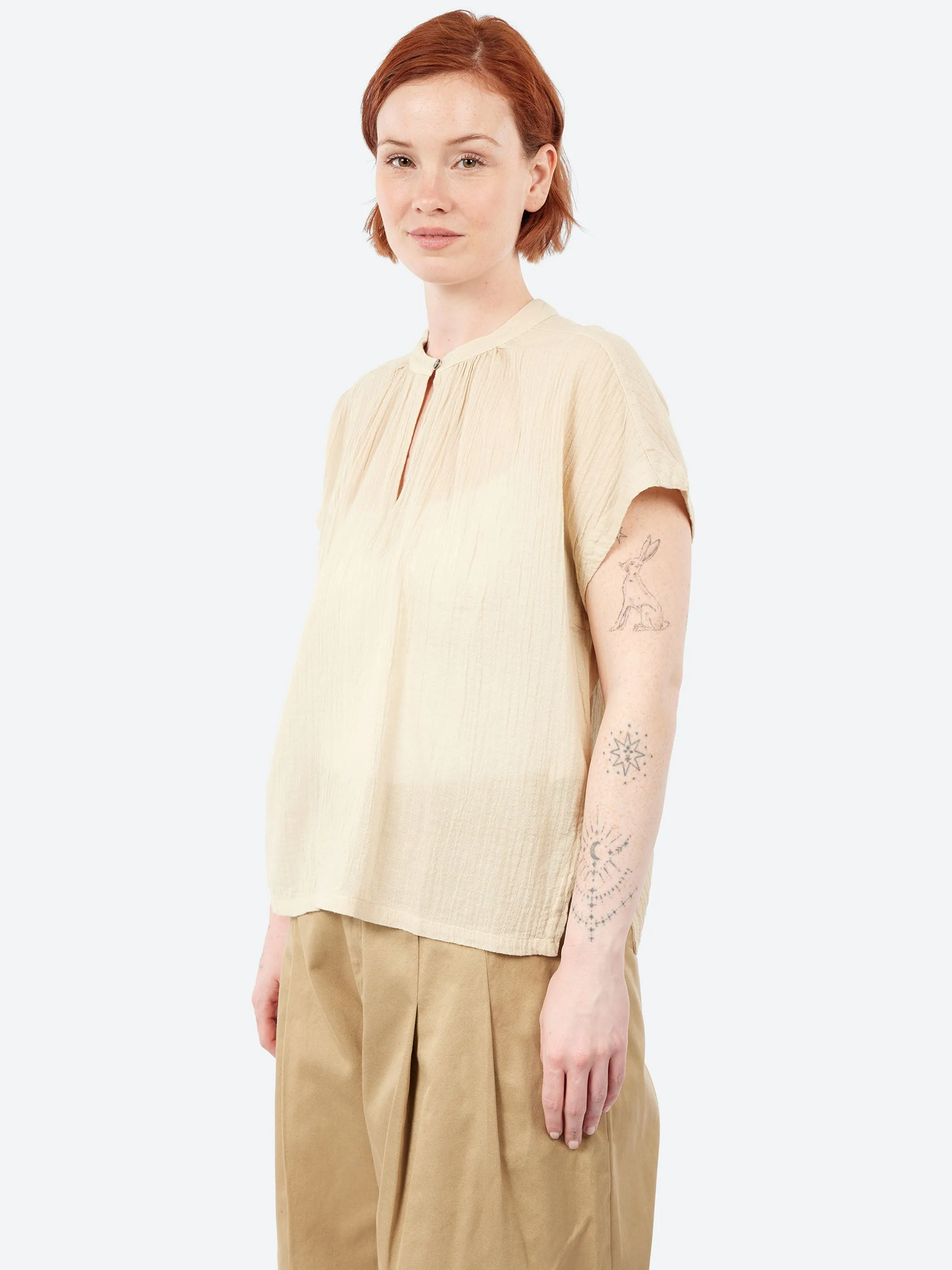 Organic Cotton Crepe Gauze Top sold by gravitypope product image thumbnail 4
