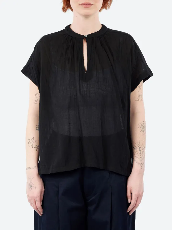 Organic Cotton Crepe Gauze Top made by Pomandère