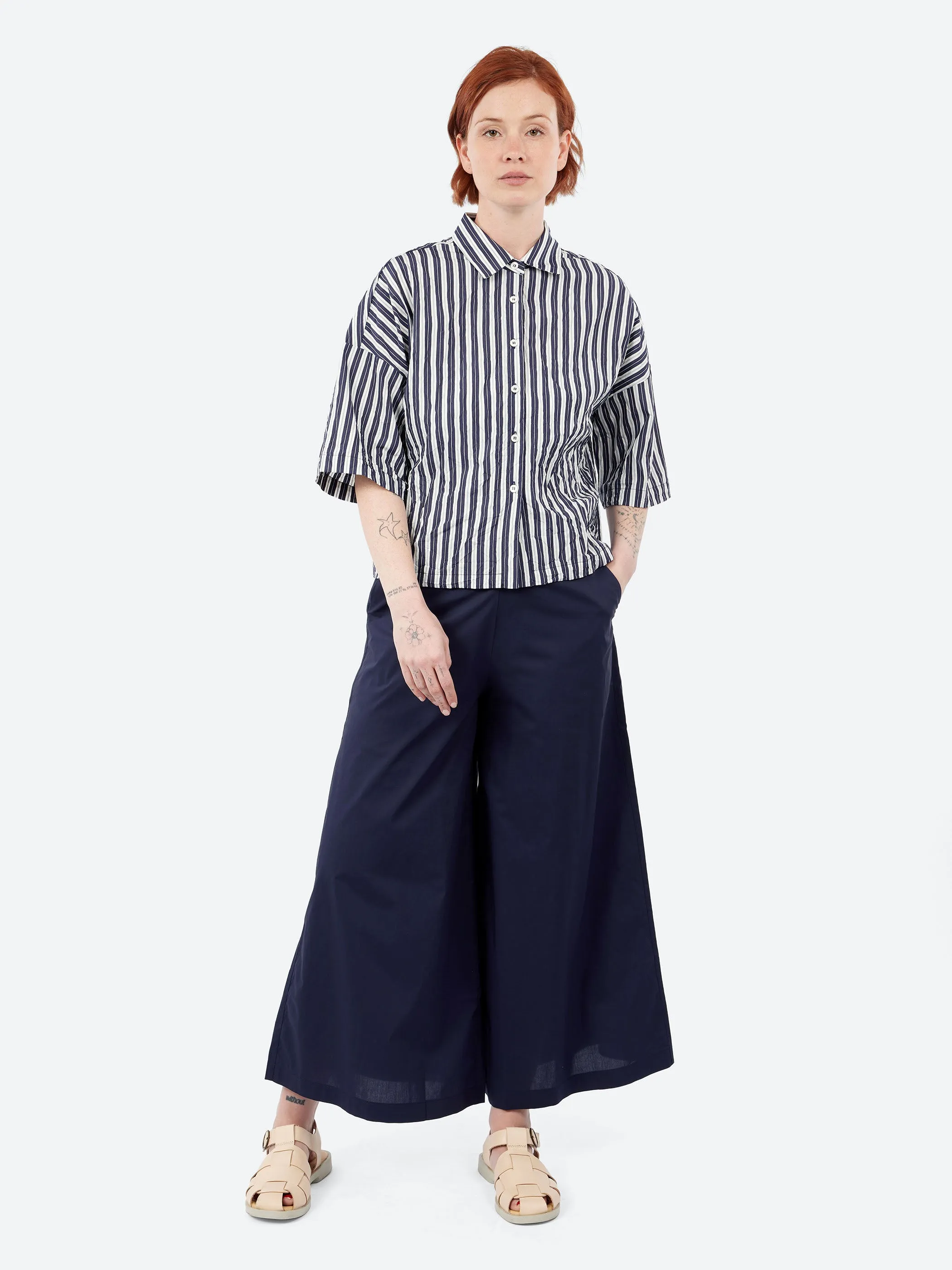 Cropped Crinkled Shirt sold by gravitypope product image thumbnail 4