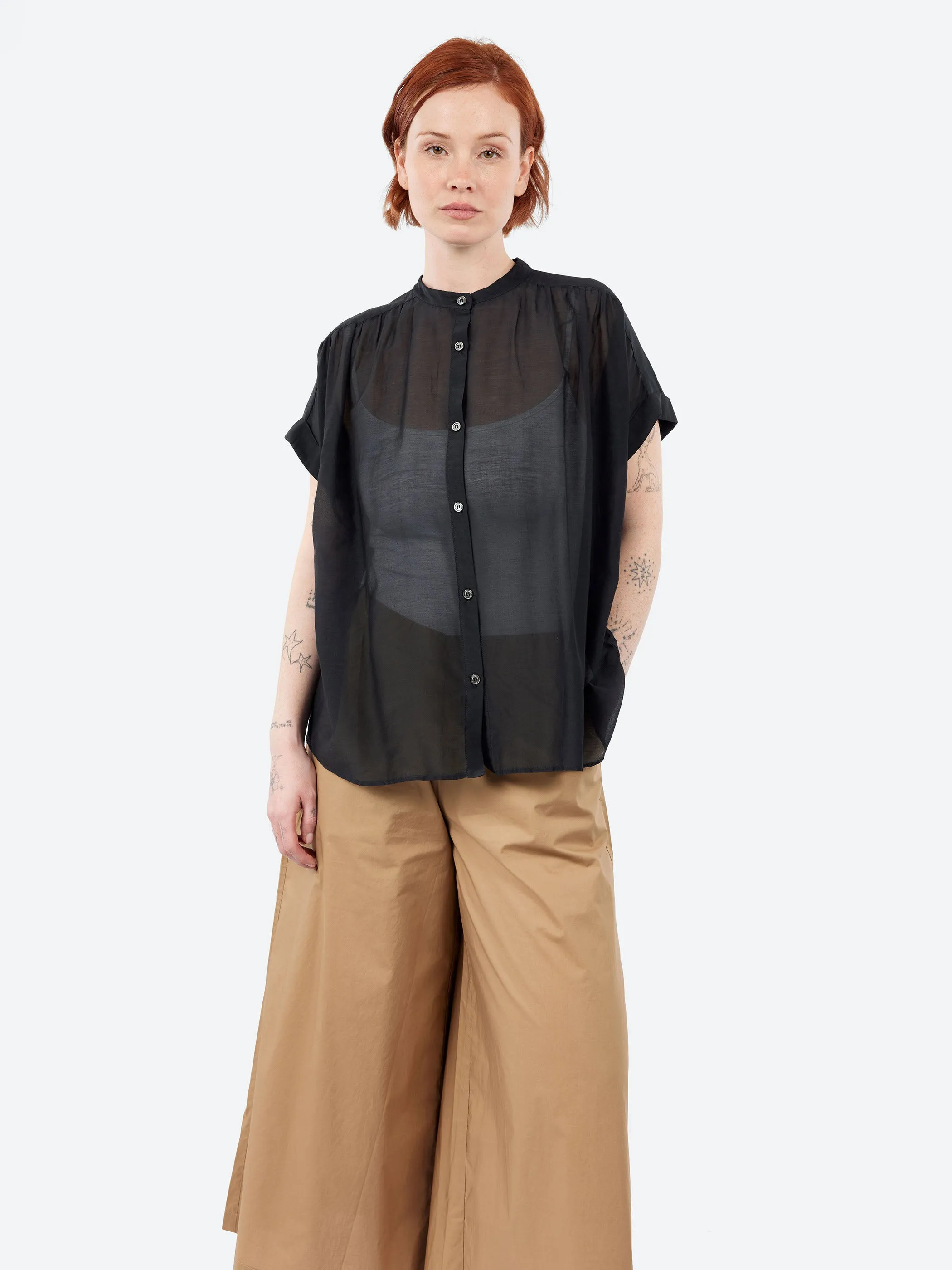Collarless Blouse sold by gravitypope product image thumbnail 4