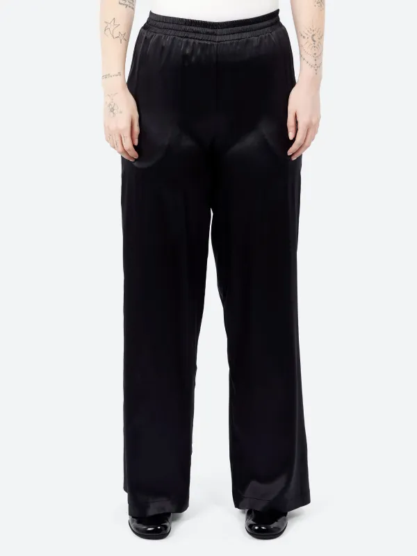 Wide Silk Trousers made by Roberto Collina