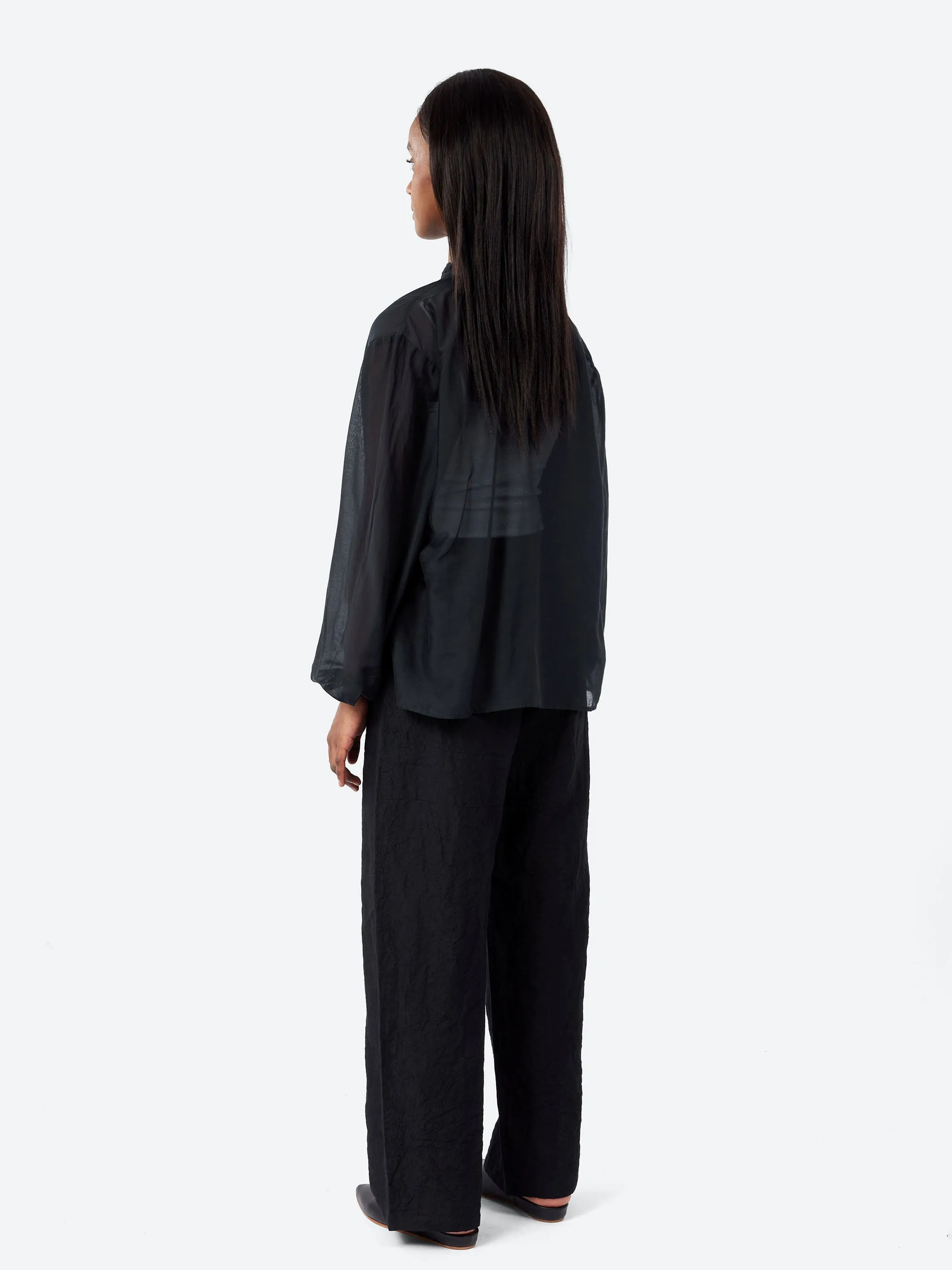 Ruffle Neck Blouse sold by gravitypope product image thumbnail 3