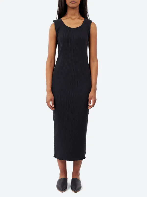 Ruffle Rib Dress made by Lauren Manoogian