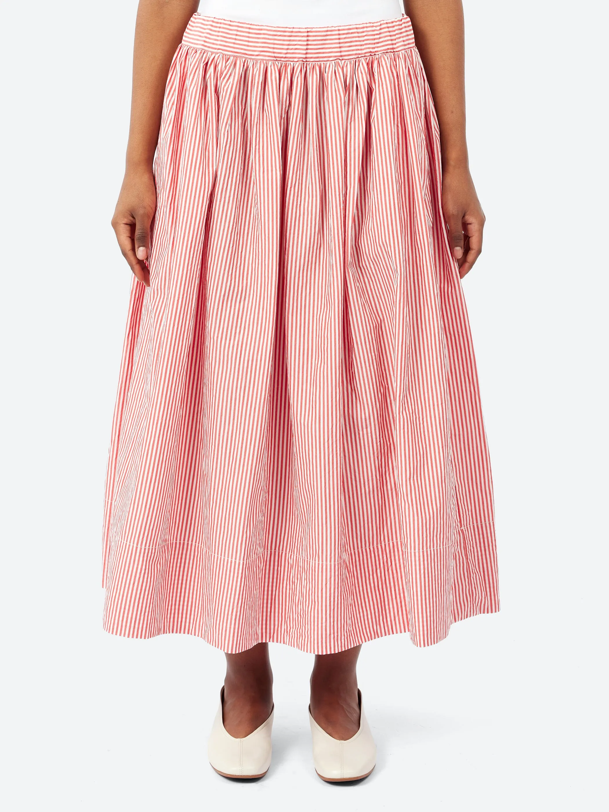 P1569 Gathered Waist Skirt sold by gravitypope