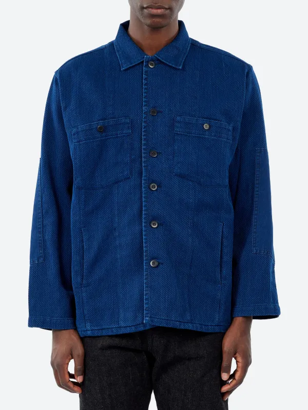 Sashiko Fatigue Shirt made by Blue Blue Japan