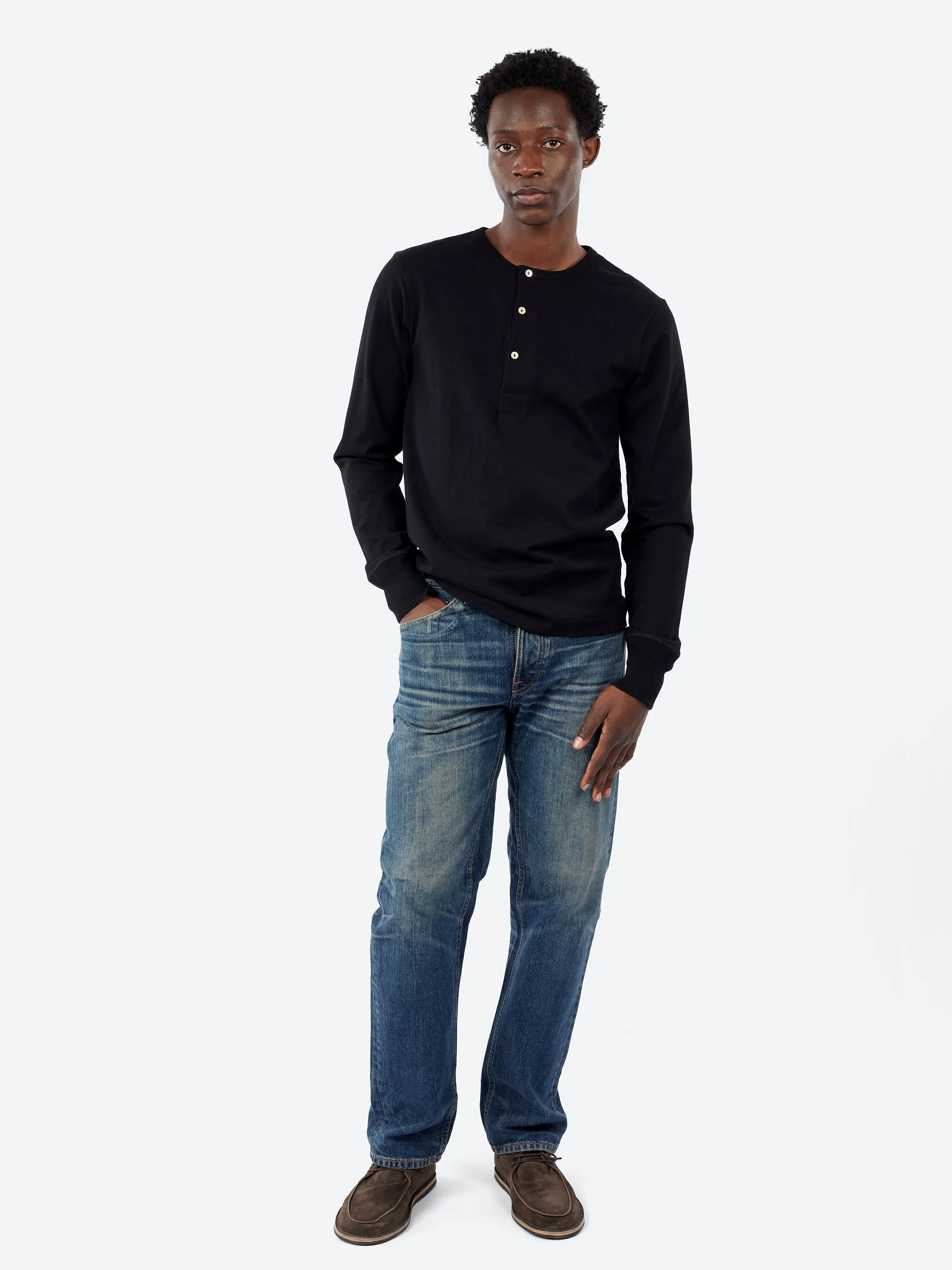 Classic Fit Long Sleeve Henley sold by gravitypope product image thumbnail 2