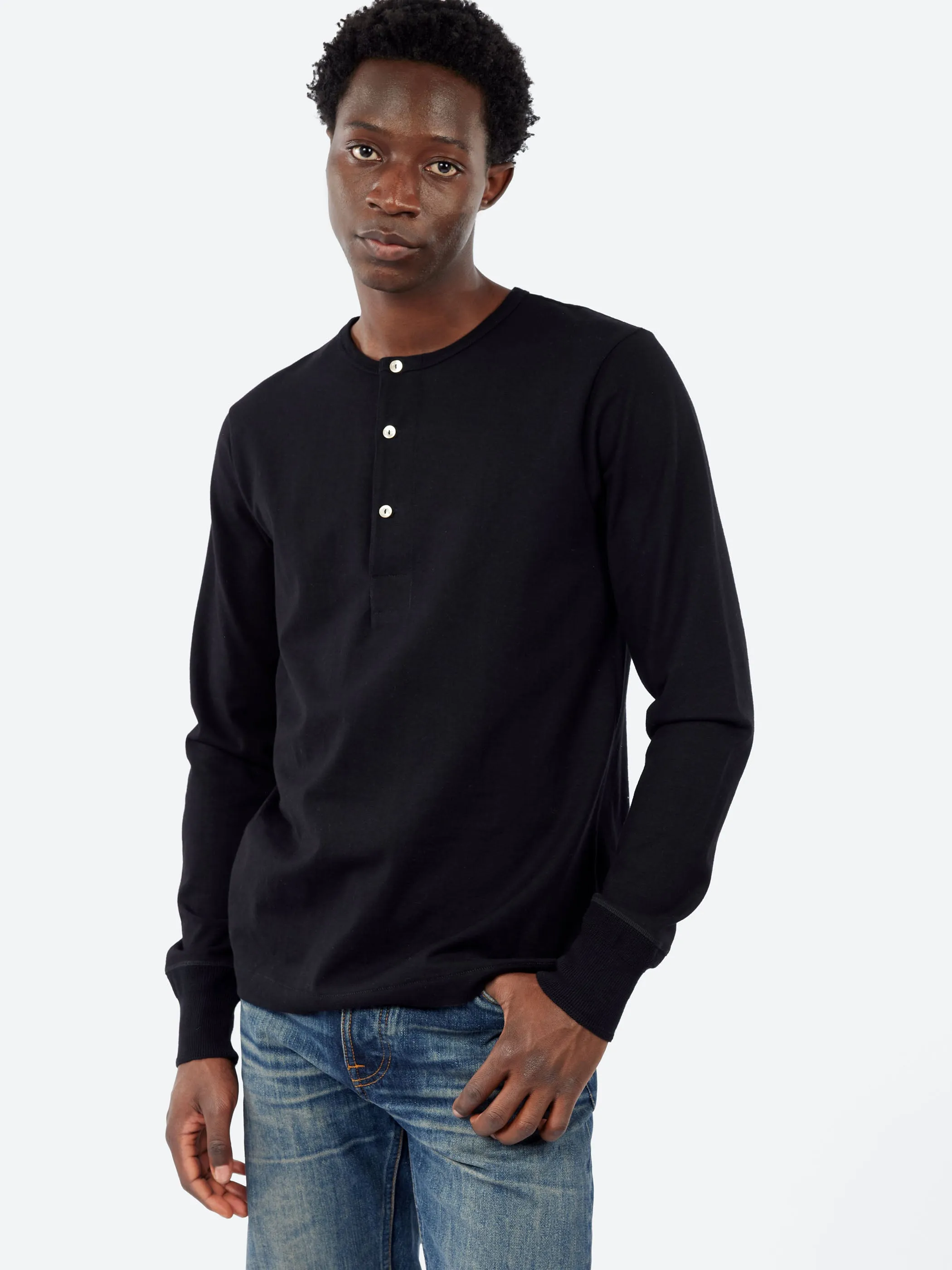 Classic Fit Long Sleeve Henley sold by gravitypope product image thumbnail 4