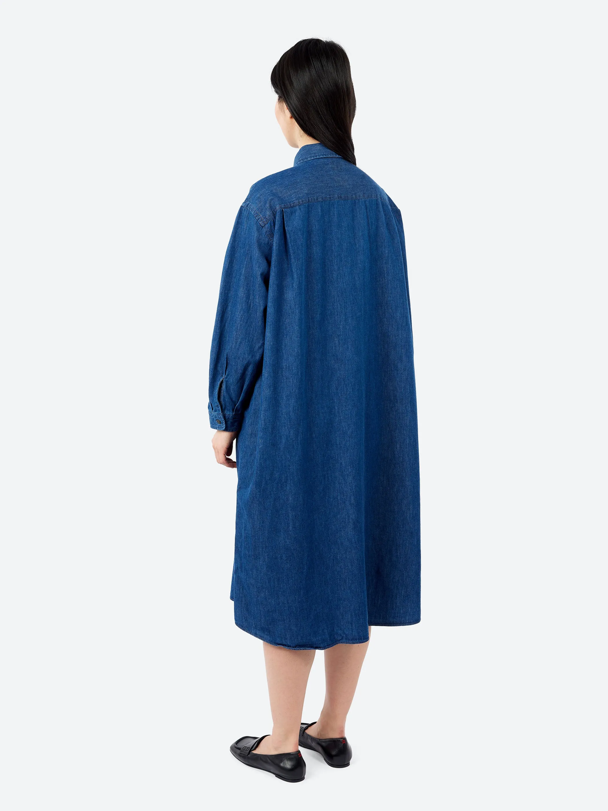 Denim Dungaree Classic Collar Dress sold by gravitypope product image thumbnail 3