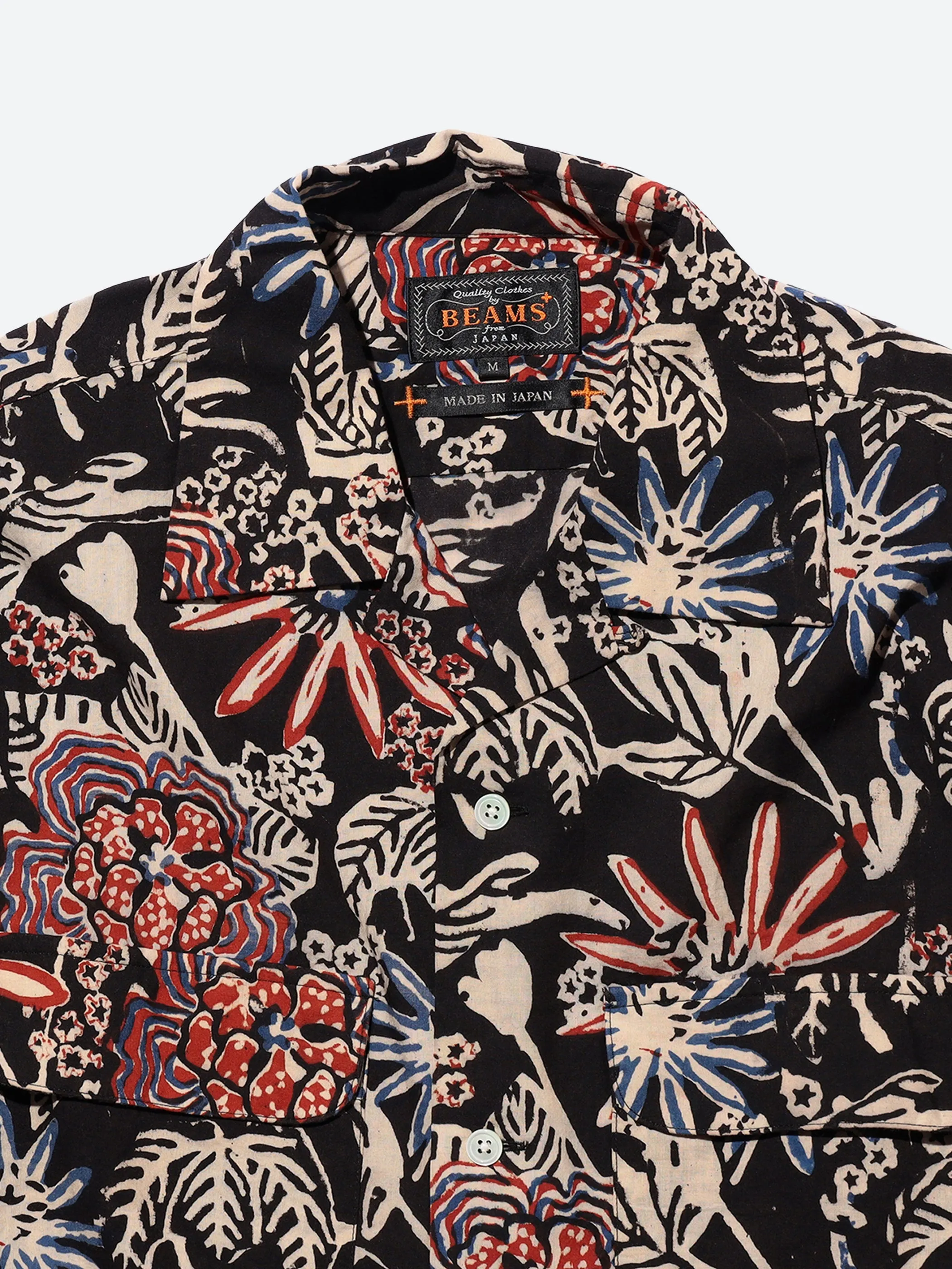 Open Collar Block Print Shirt sold by gravitypope product image thumbnail 3