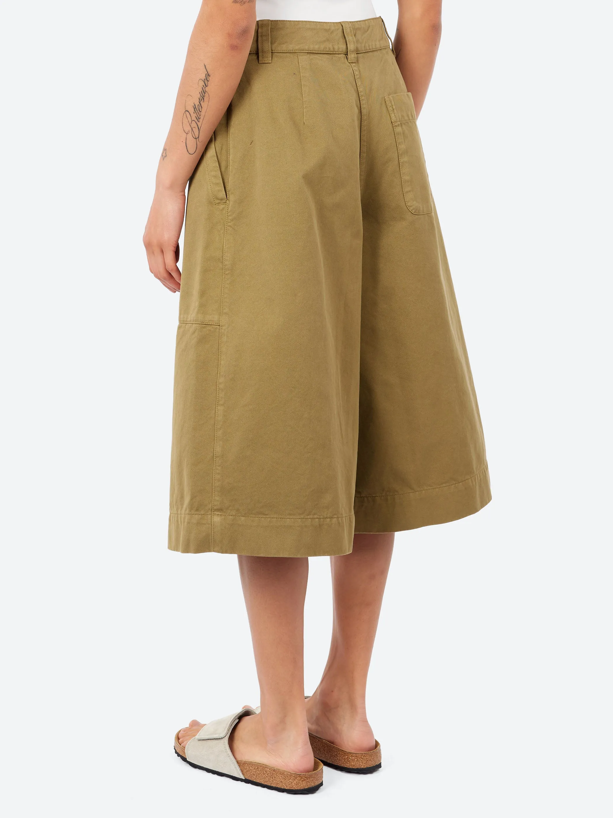 Pleated Cotton Twill Shorts sold by gravitypope product image thumbnail 3
