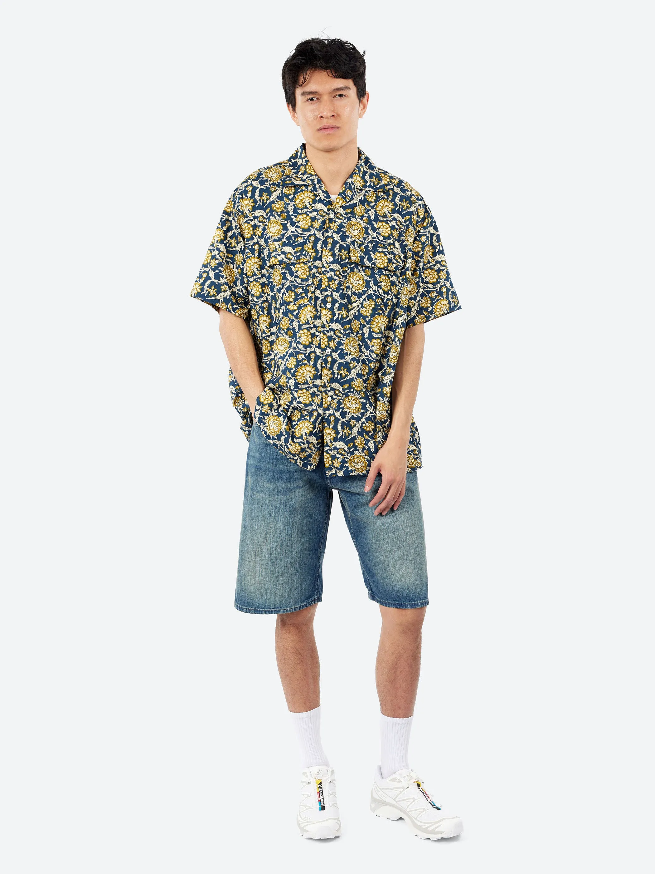 Open Collar Block Print Shirt sold by gravitypope product image thumbnail 2