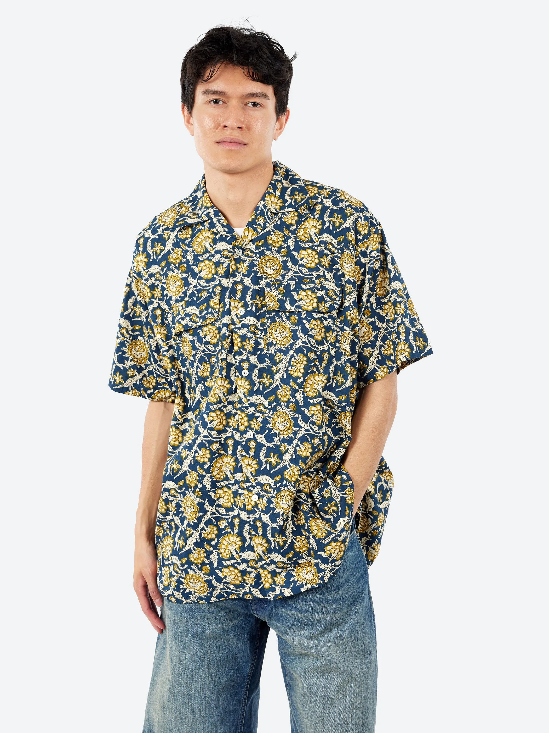 Open Collar Block Print Shirt sold by gravitypope product image thumbnail 4