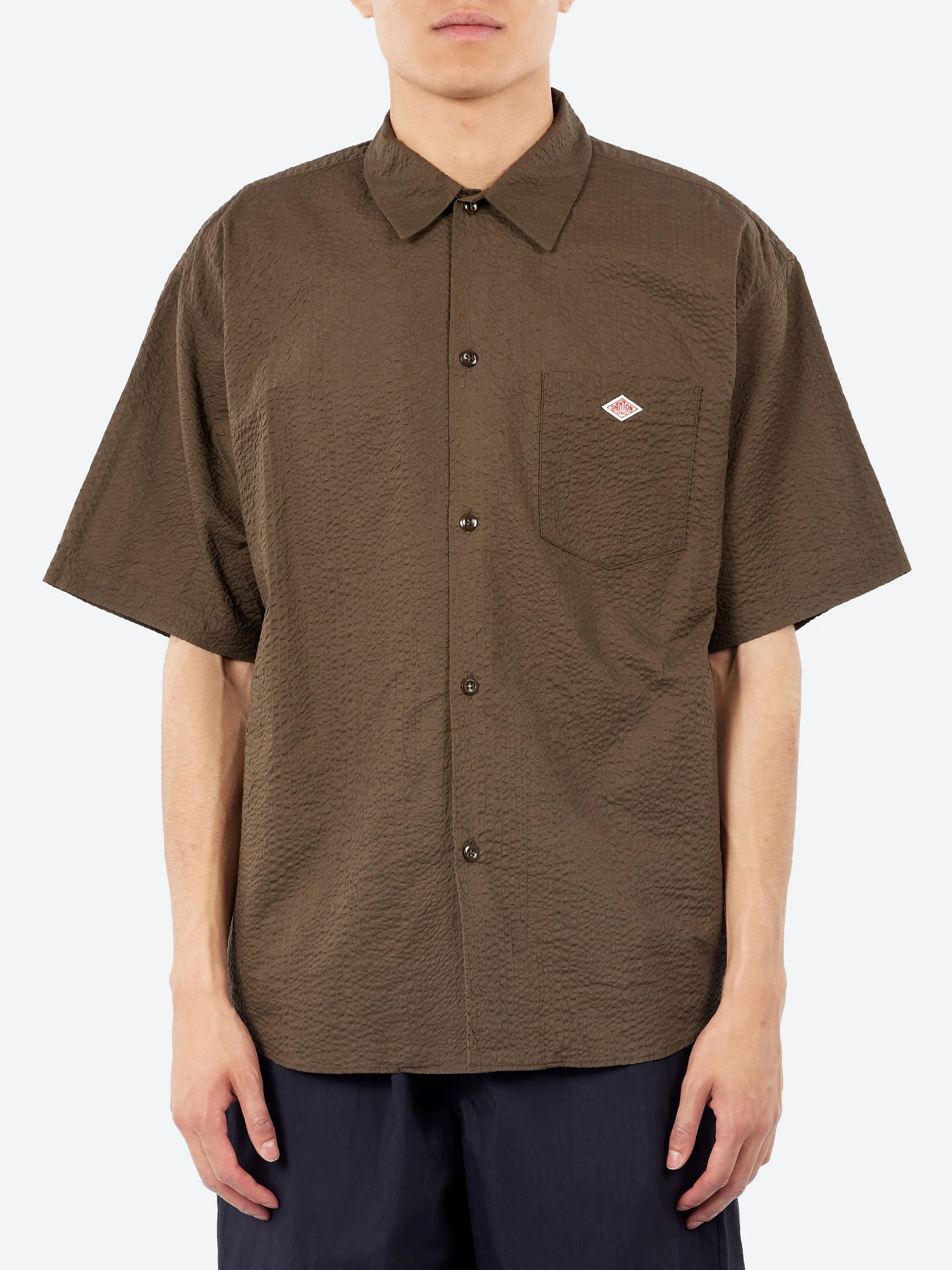 Seersucker Short Sleeve Work Shirt sold by gravitypope