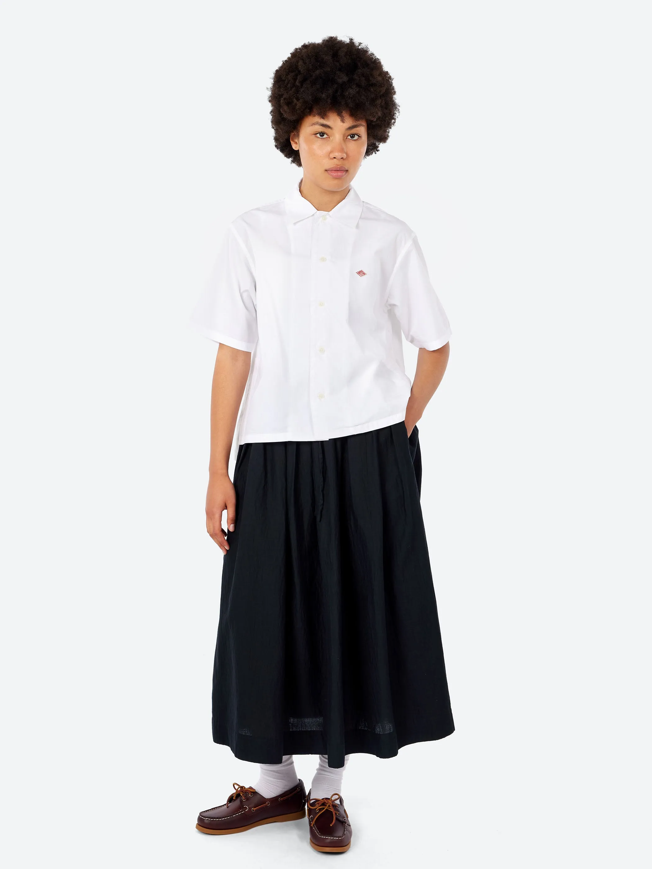 Women's Cotton Poplin Half Sleeve Shirt sold by gravitypope product image thumbnail 2
