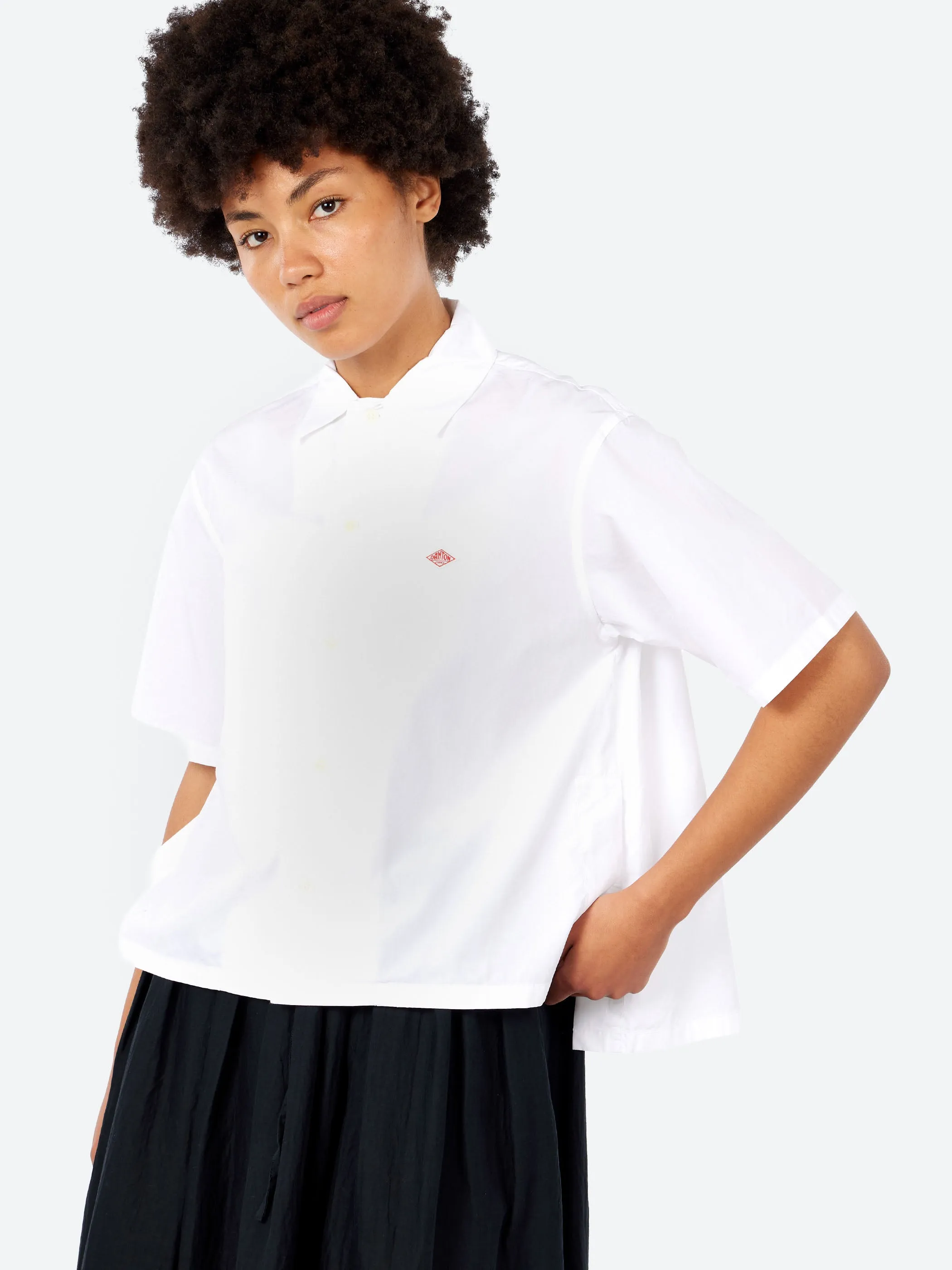 Women's Cotton Poplin Half Sleeve Shirt sold by gravitypope product image thumbnail 4