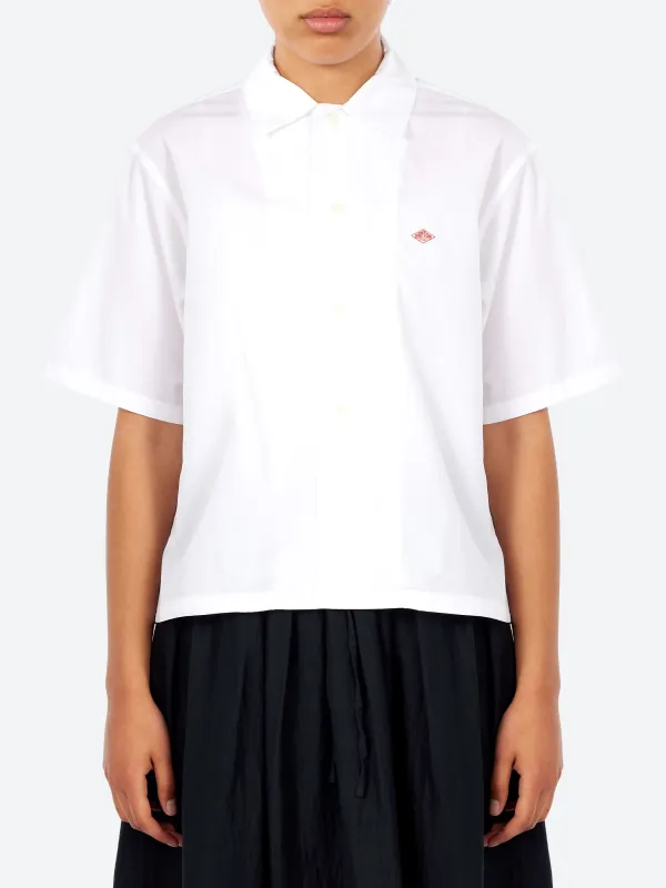 Women's Cotton Poplin Half Sleeve Shirt made by Danton