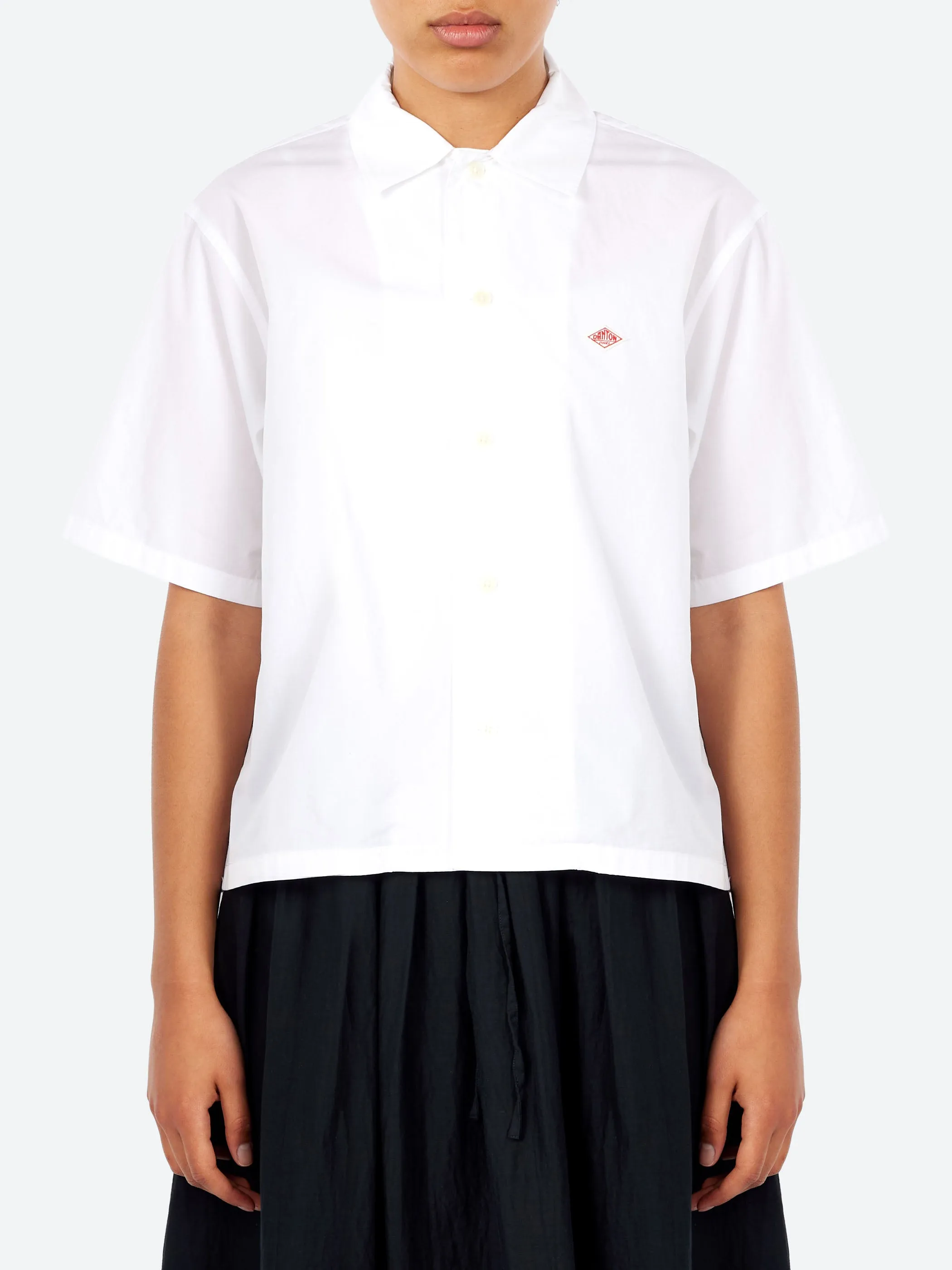 Women's Cotton Poplin Half Sleeve Shirt sold by gravitypope