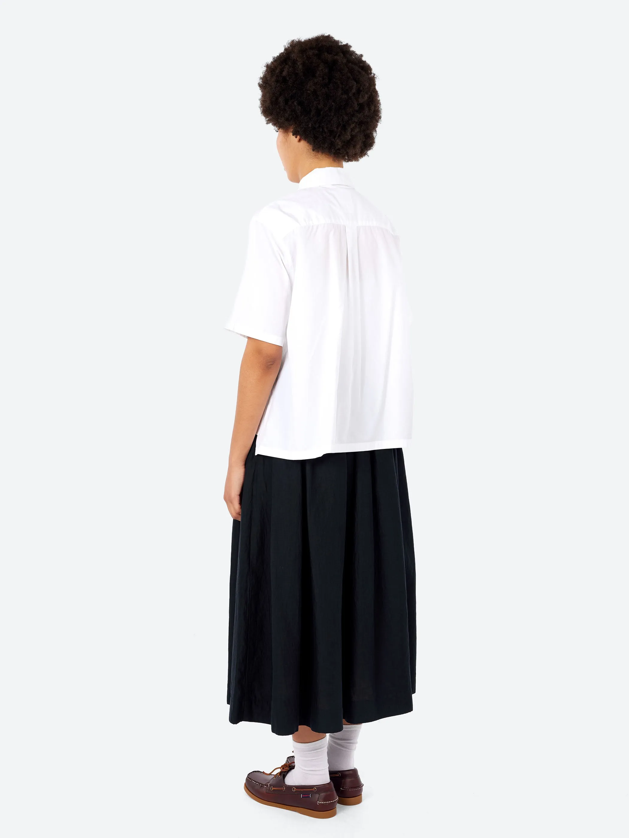 Women's Cotton Poplin Half Sleeve Shirt sold by gravitypope product image thumbnail 3