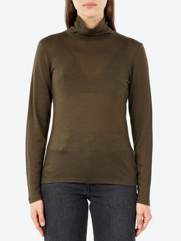 Wool Jersey Turtleneck made by Pomandère