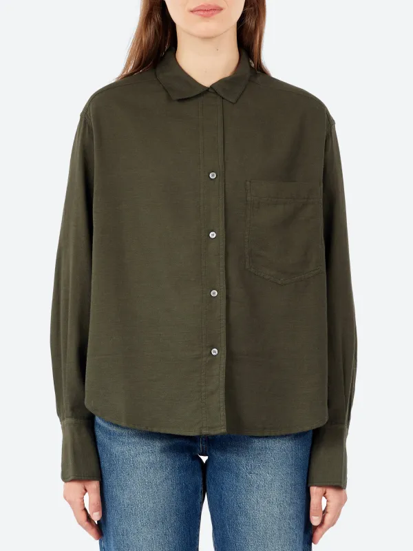 Cotton and Wool Micro-Weave Shirt made by Pomandère
