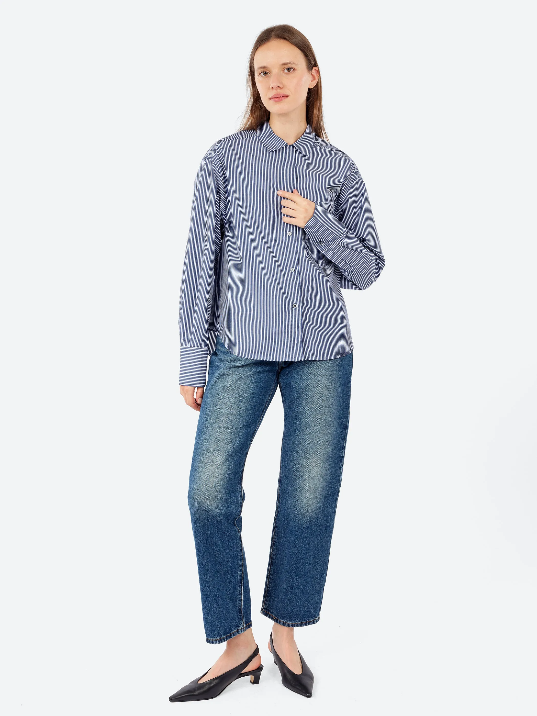 Stripe Poplin Shirt sold by gravitypope product image thumbnail 2