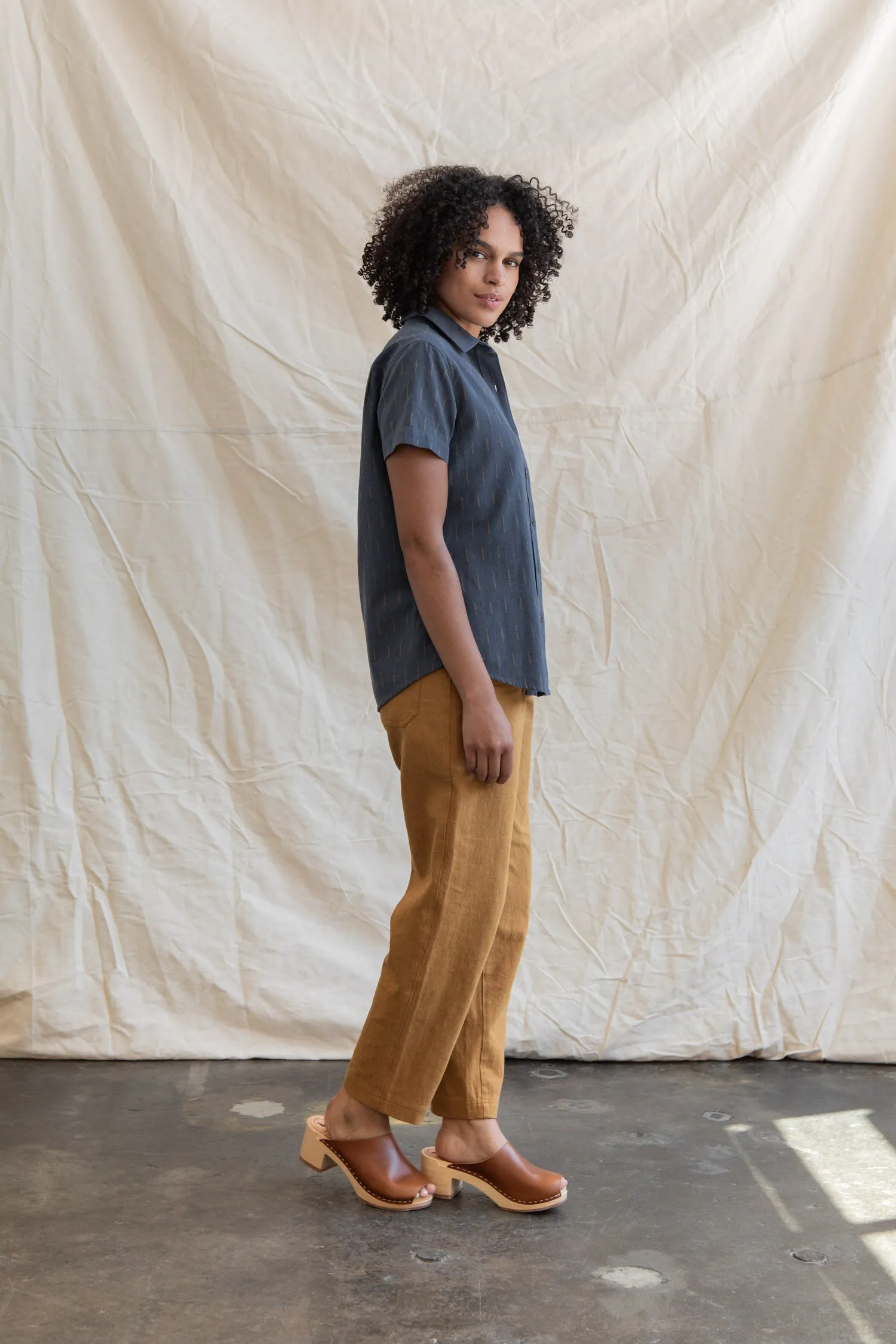 Lana Shirt / Slate Dobby Stripe sold by Bridge & Burn product image thumbnail 5