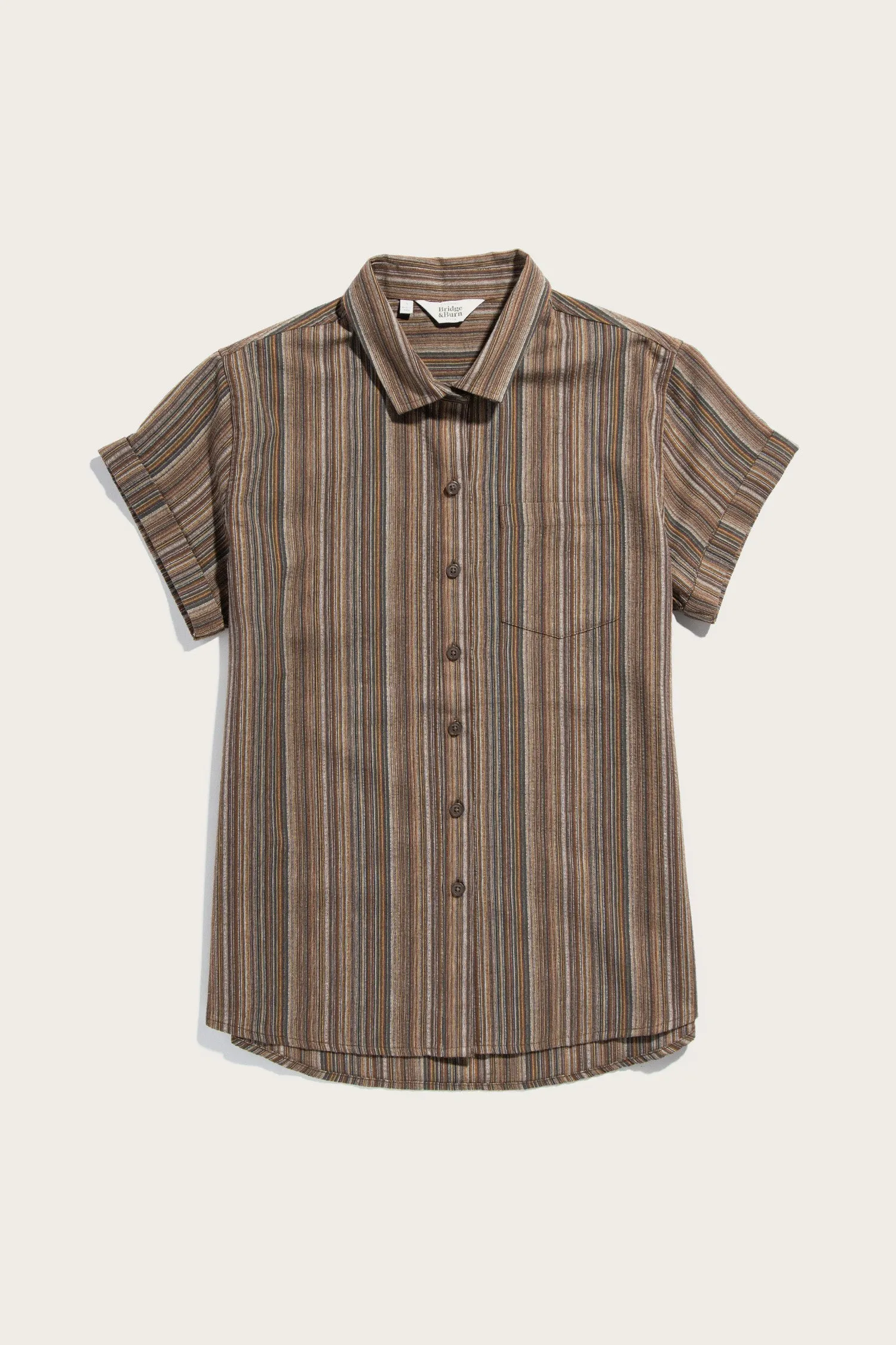 Bea Shirt / Multistripe sold by Bridge & Burn
