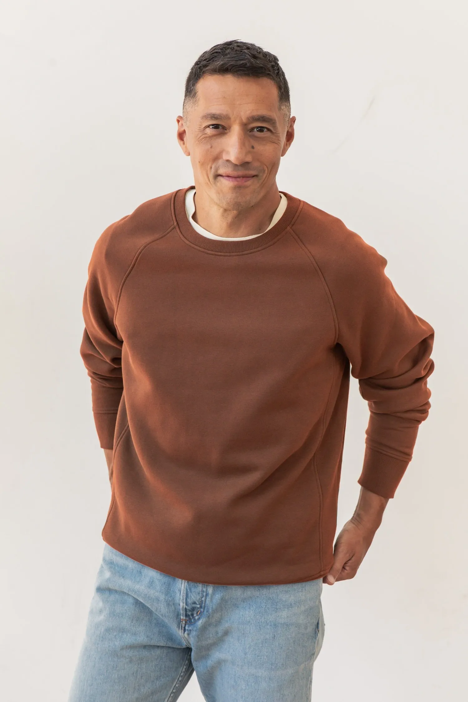 Lincoln Crew Sweatshirt / Burnt Umber sold by Bridge & Burn product image thumbnail 2