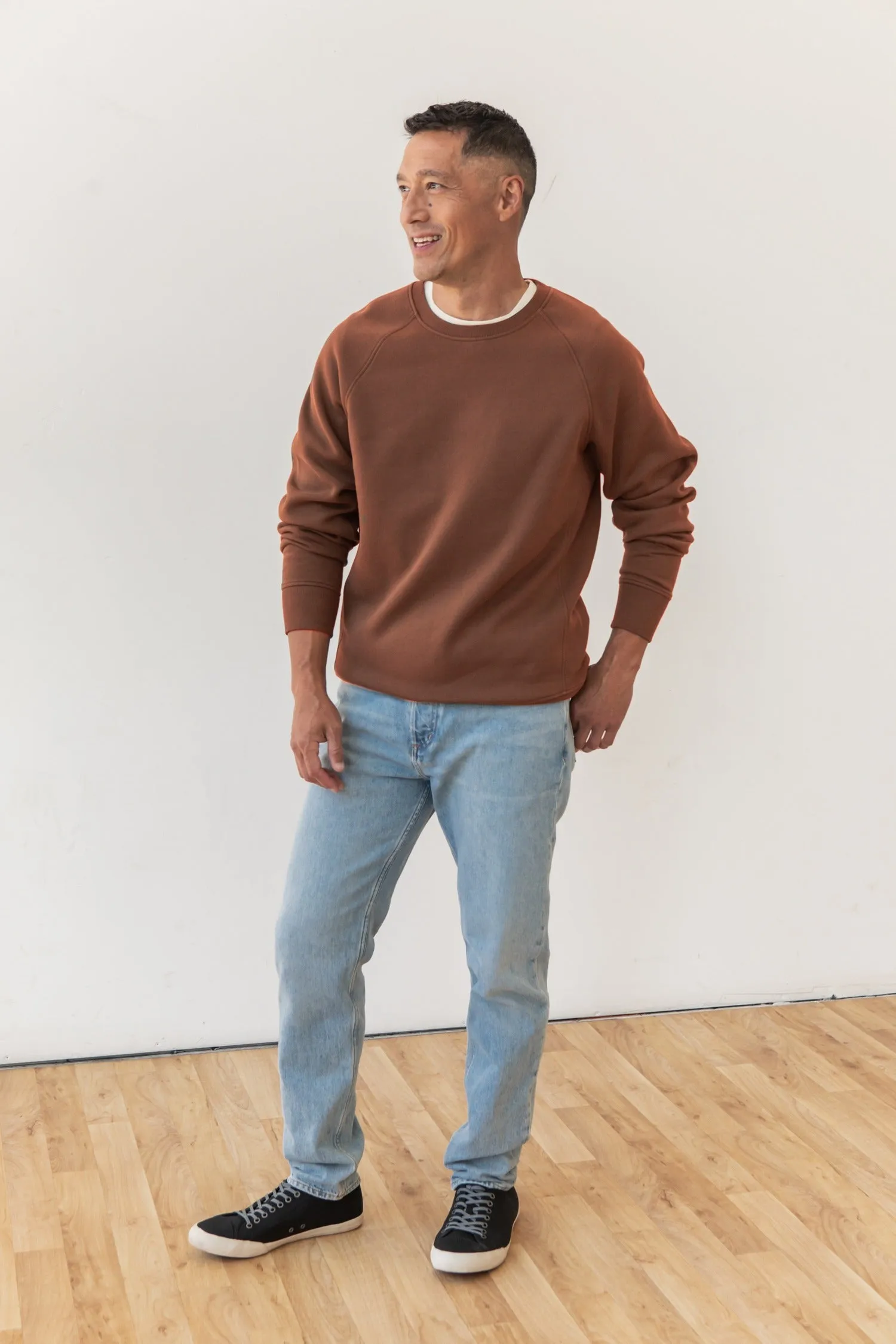 Lincoln Crew Sweatshirt / Burnt Umber sold by Bridge & Burn product image thumbnail 4