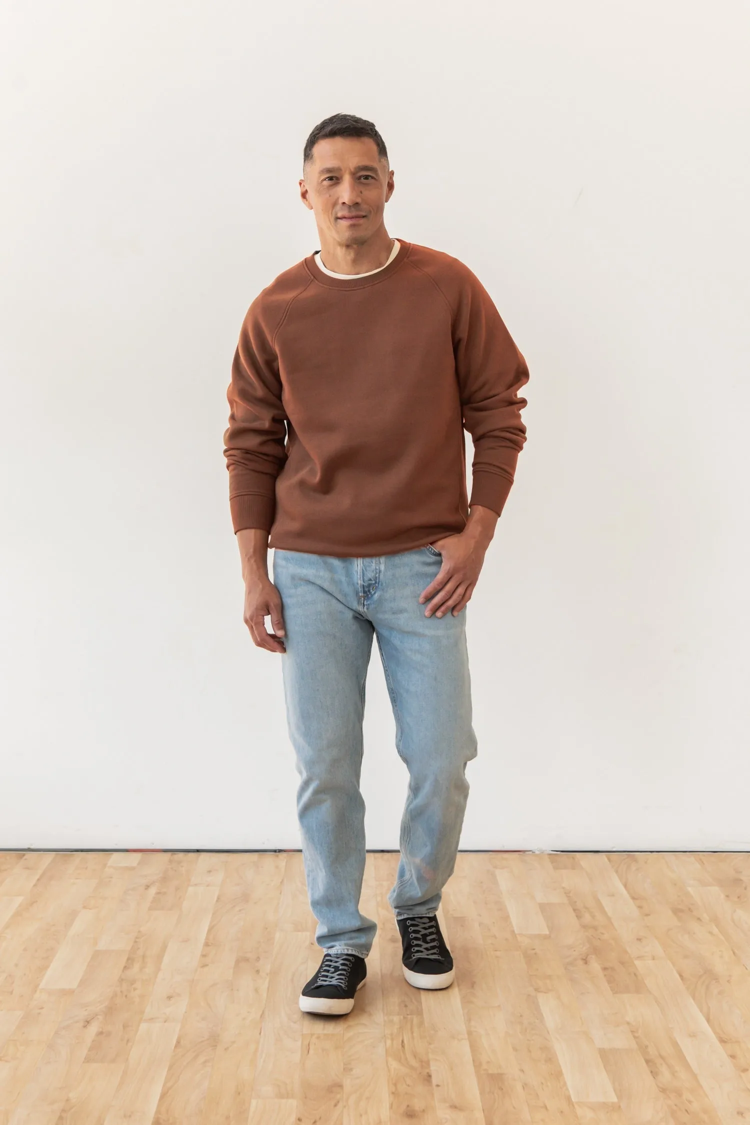 Lincoln Crew Sweatshirt / Burnt Umber sold by Bridge & Burn product image thumbnail 5